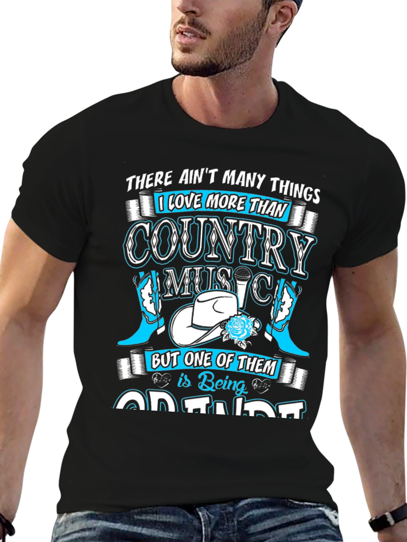 Black Country Music Lover T-Shirt view 6