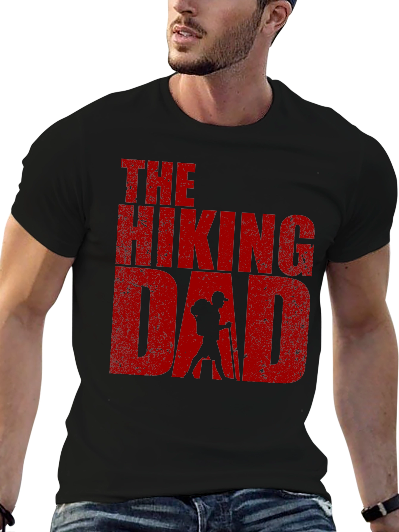 Black The Hiking Dad Graphic T-Shirt - Adventure Ready! view 6