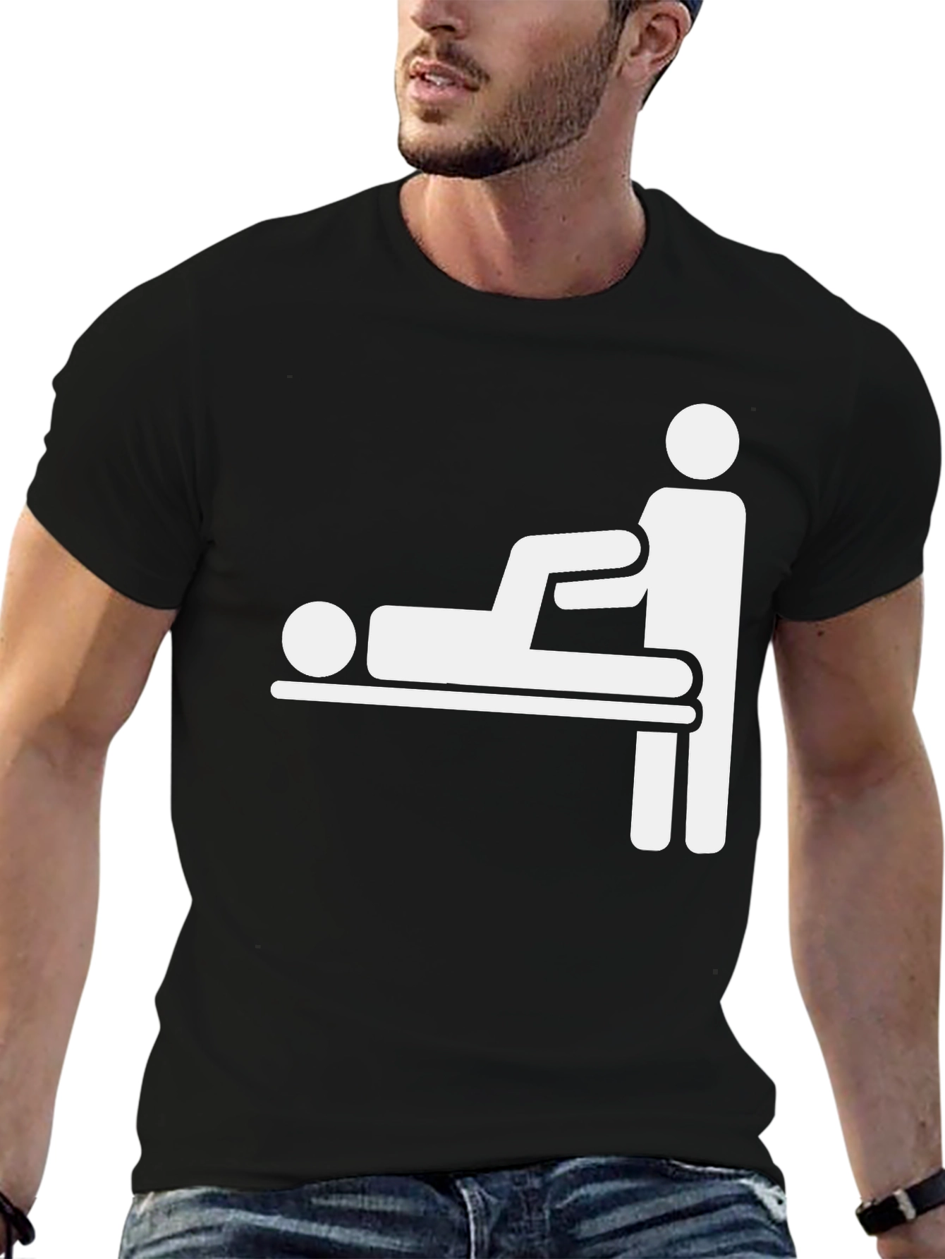 Funny Physiotherapy T-Shirt - Black Cotton Tee - 6