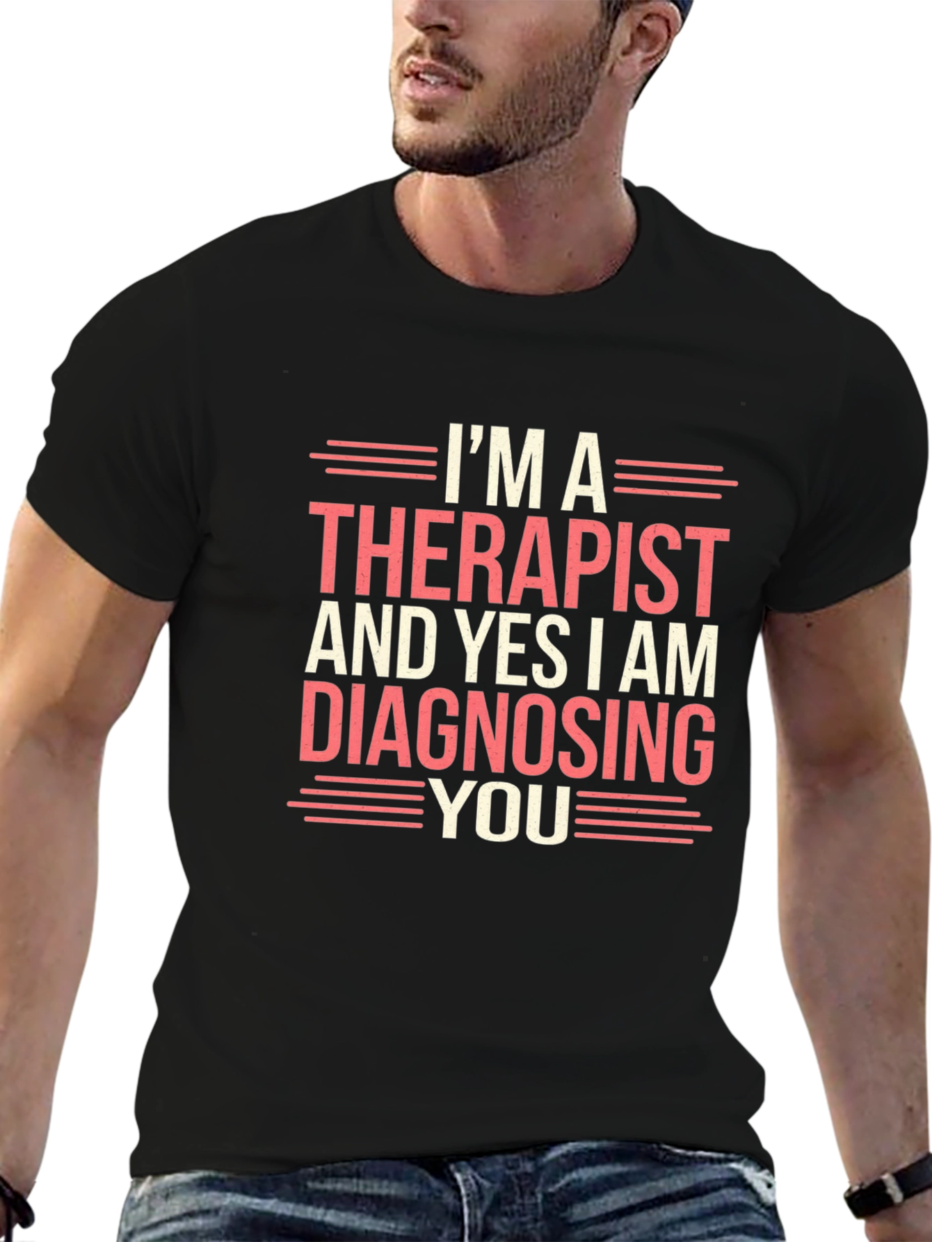 Black Therapist Diagnosing You Graphic T-Shirt view 6