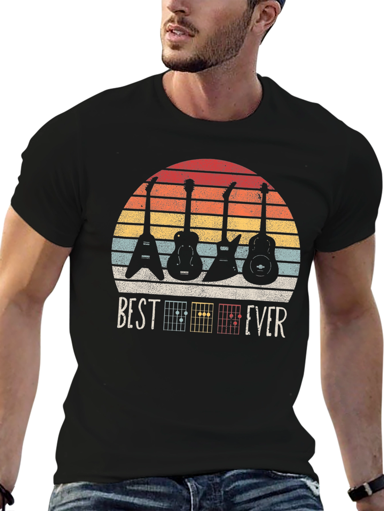 Best Ever Guitar T-Shirt - Music Lover Tee - 6