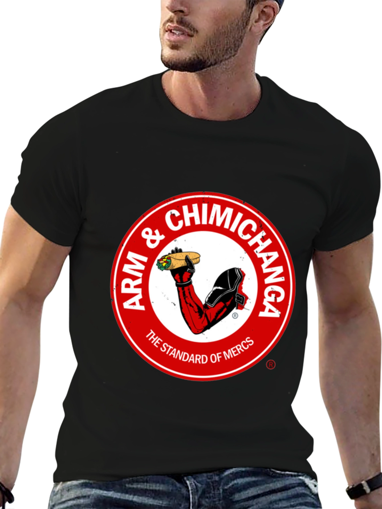 Black Arm & Chimichanga Graphic Tee - Standard of Mercs view 6
