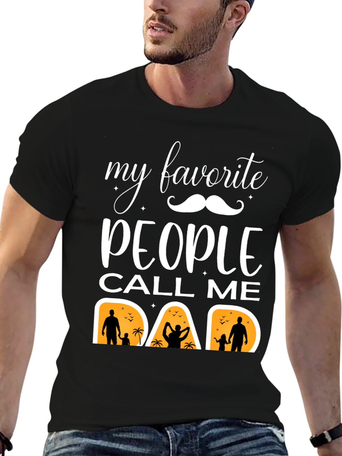 My Favorite People Call Me Dad Graphic Tee - 6