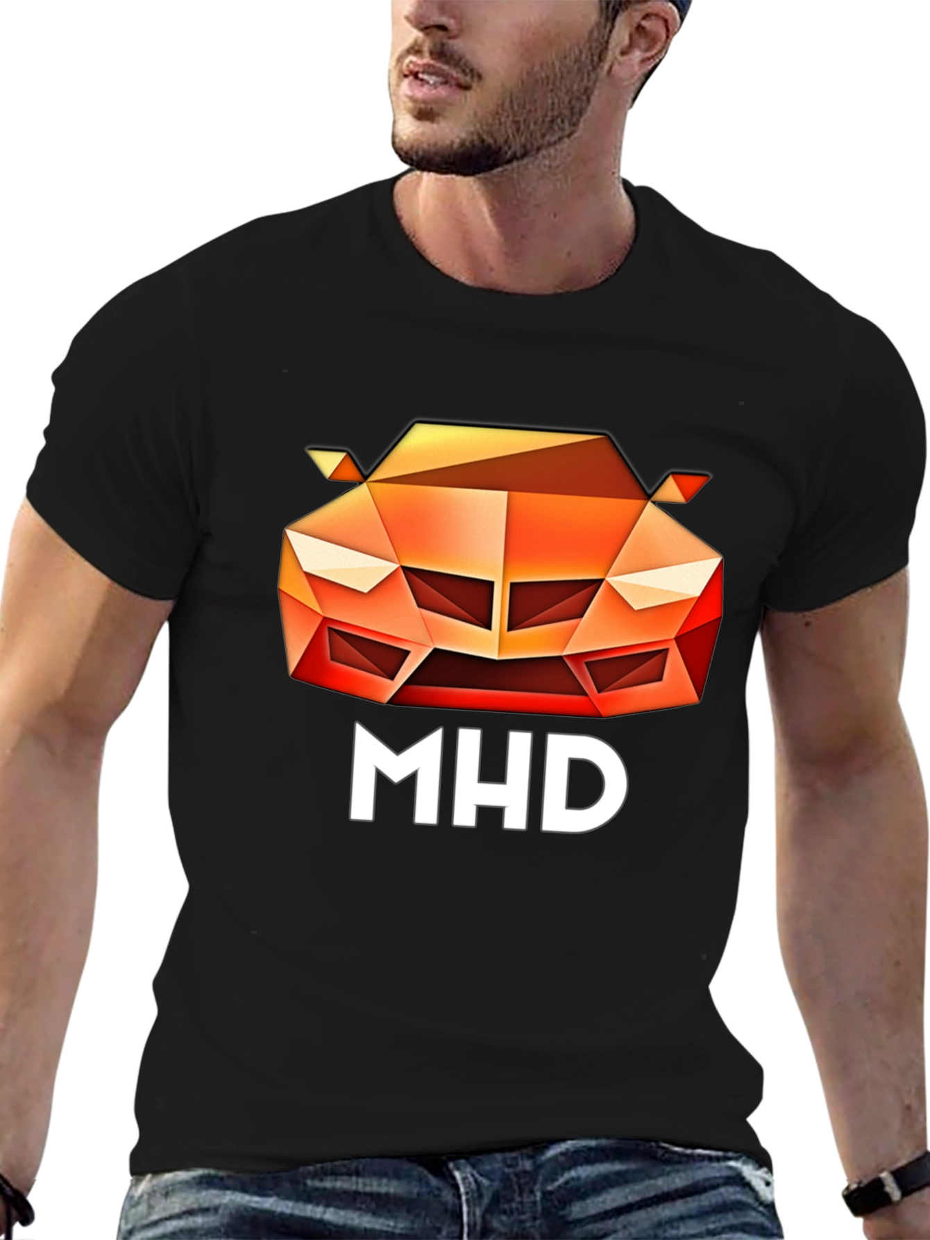 Black MHD Car Graphic Tee - Cool Streetwear view 6