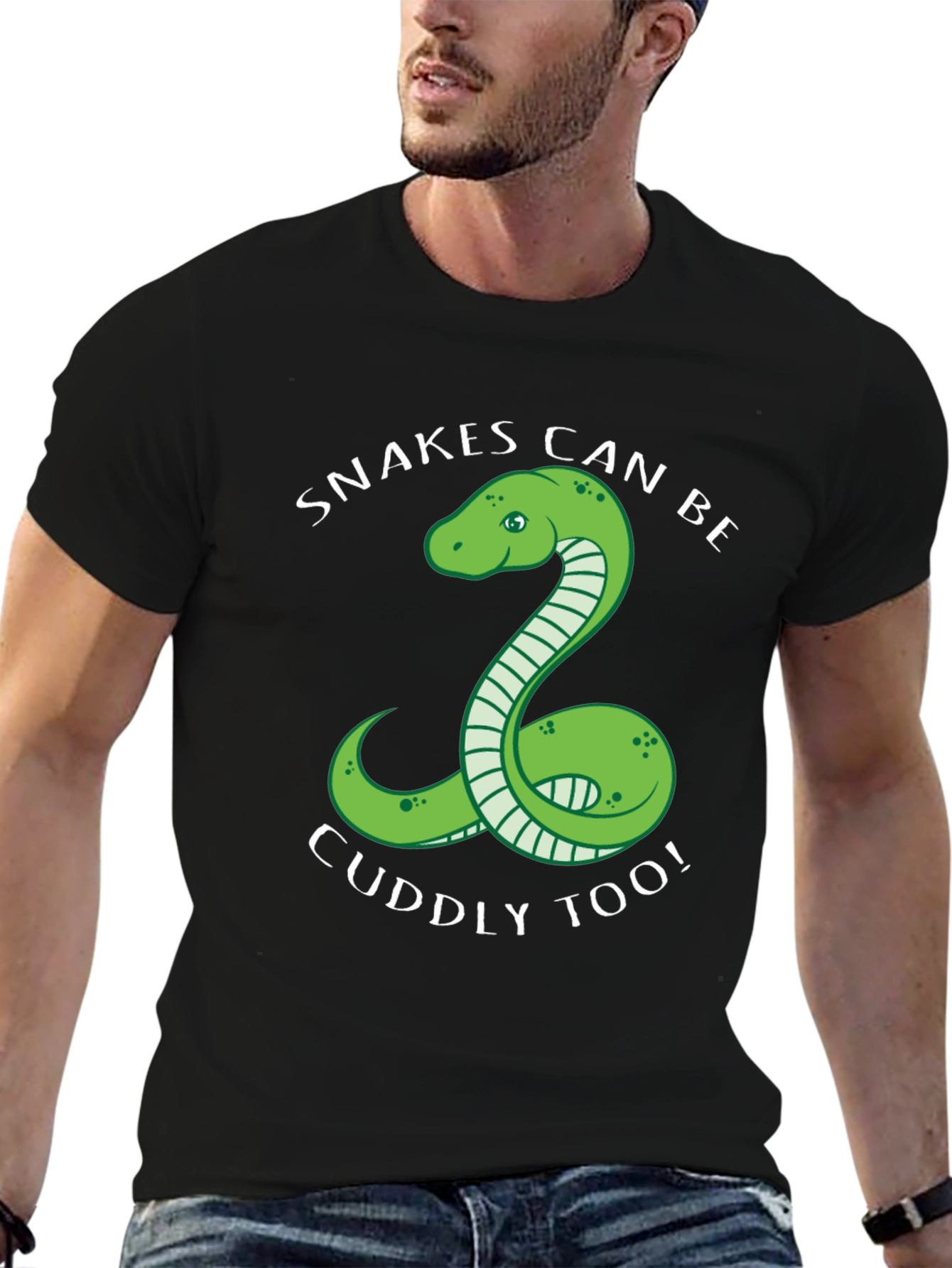 Black Snakes Can Be Cuddly Too T-Shirt view 6
