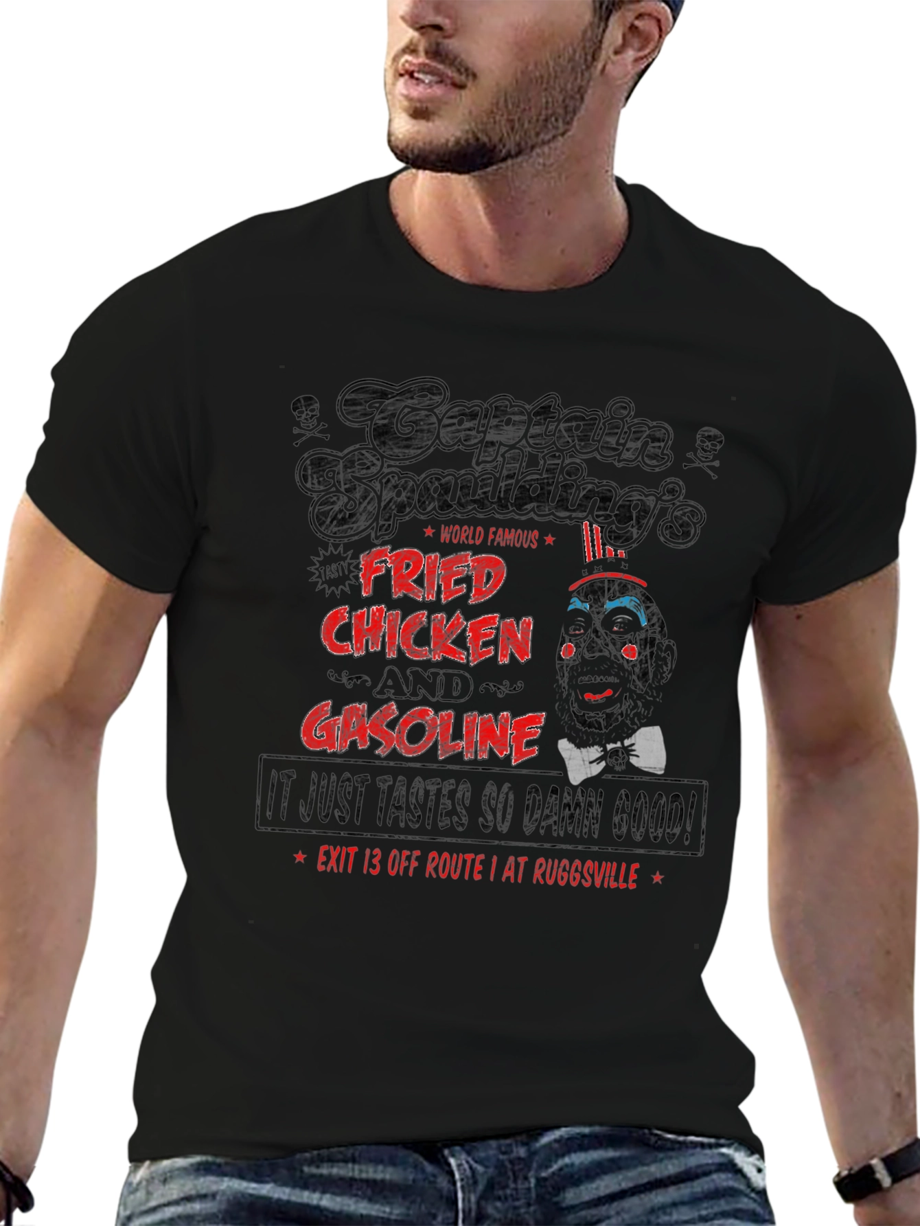 Black Captain Spaulding's T-Shirt view 6