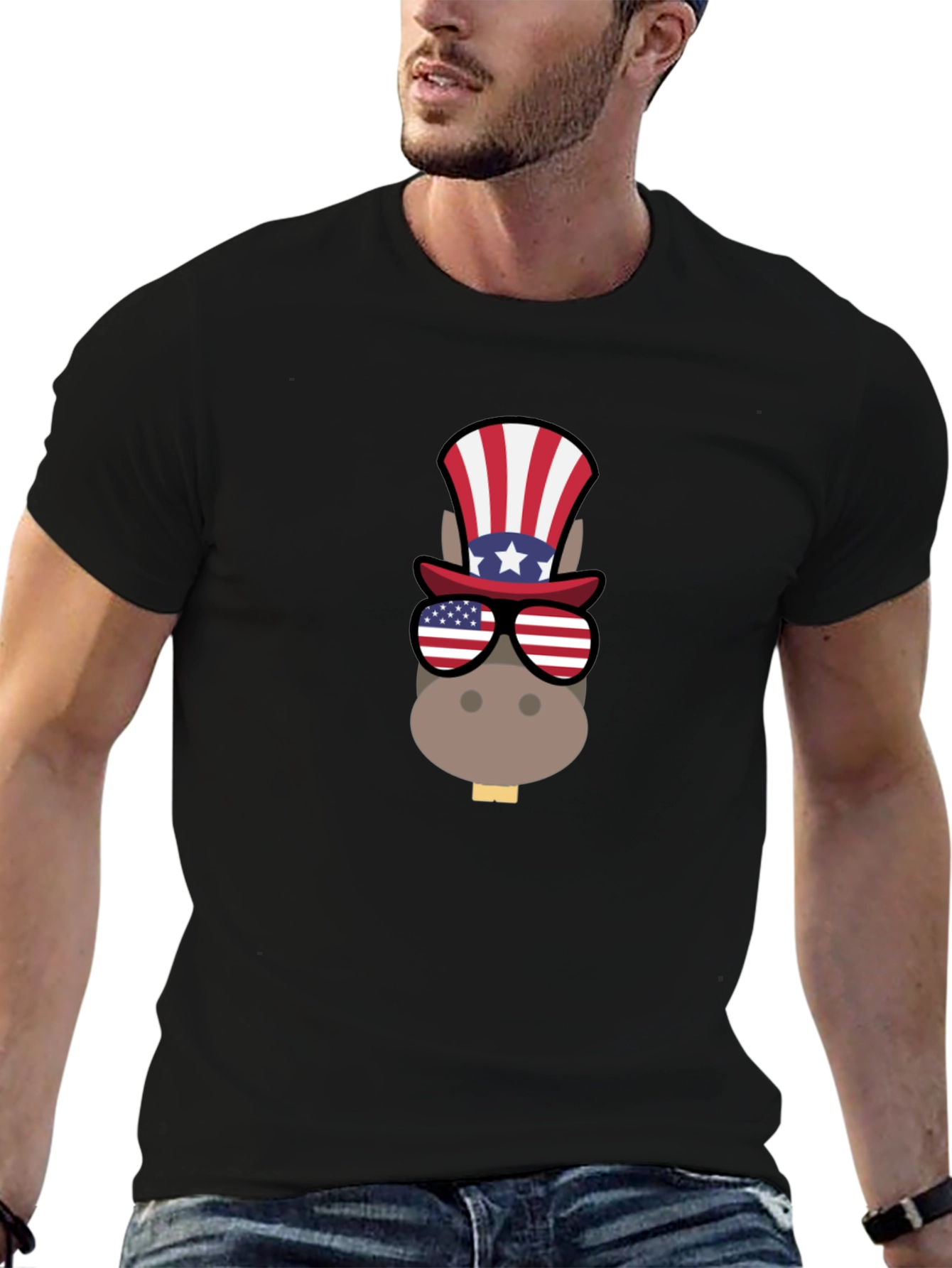 Patriotic Donkey T-Shirt - USA Pride - 6