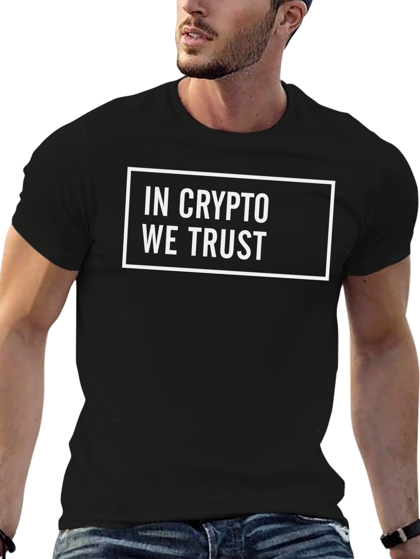 Black In Crypto We Trust Graphic Tee - Black view 6