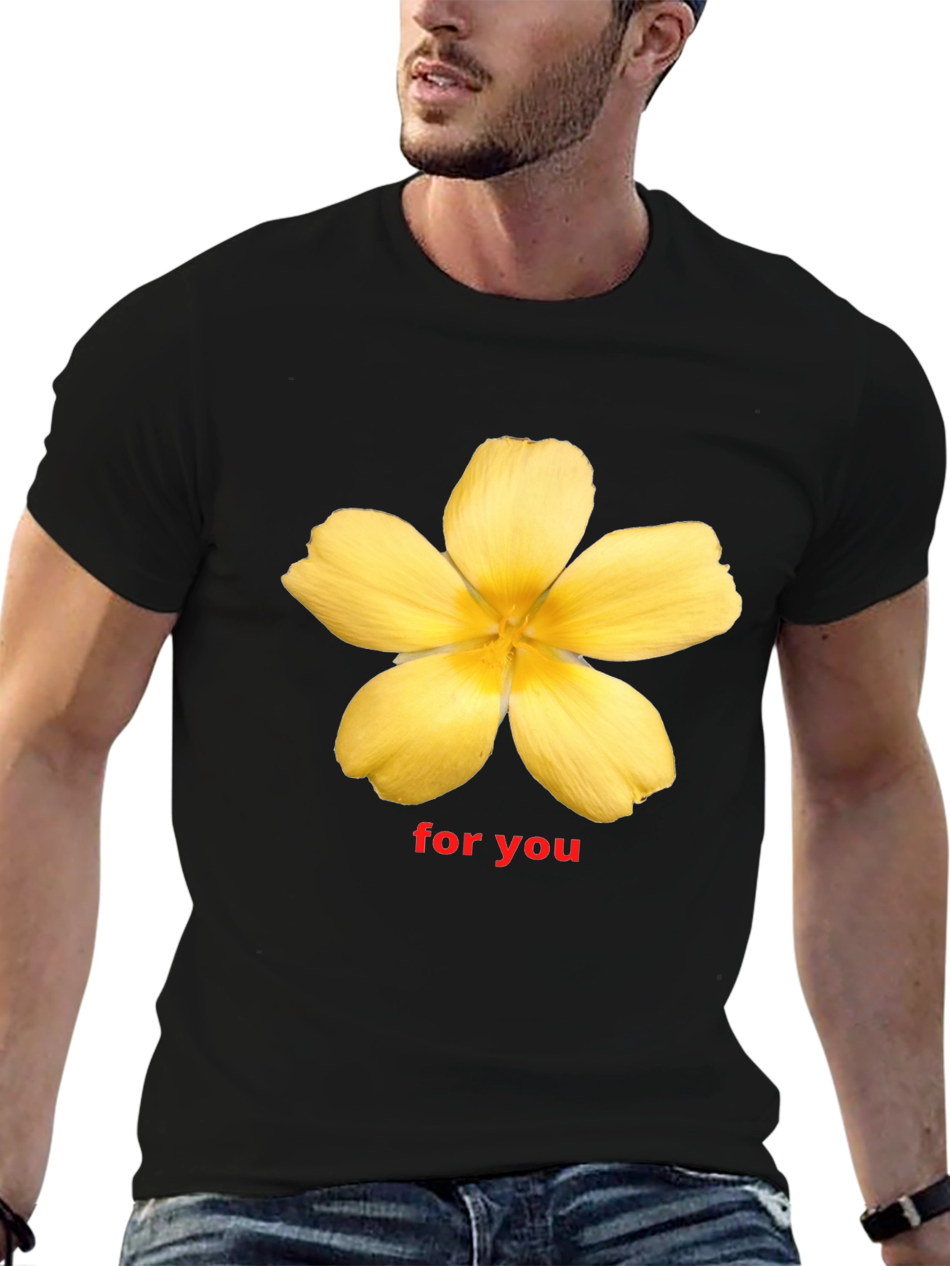 Black Floral Graphic Tee - For You view 6