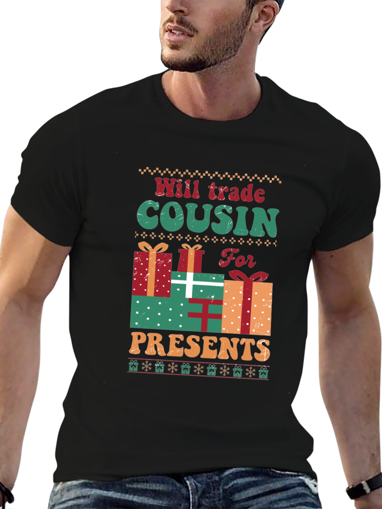 Black Will Trade Cousin For Presents T-Shirt view 6