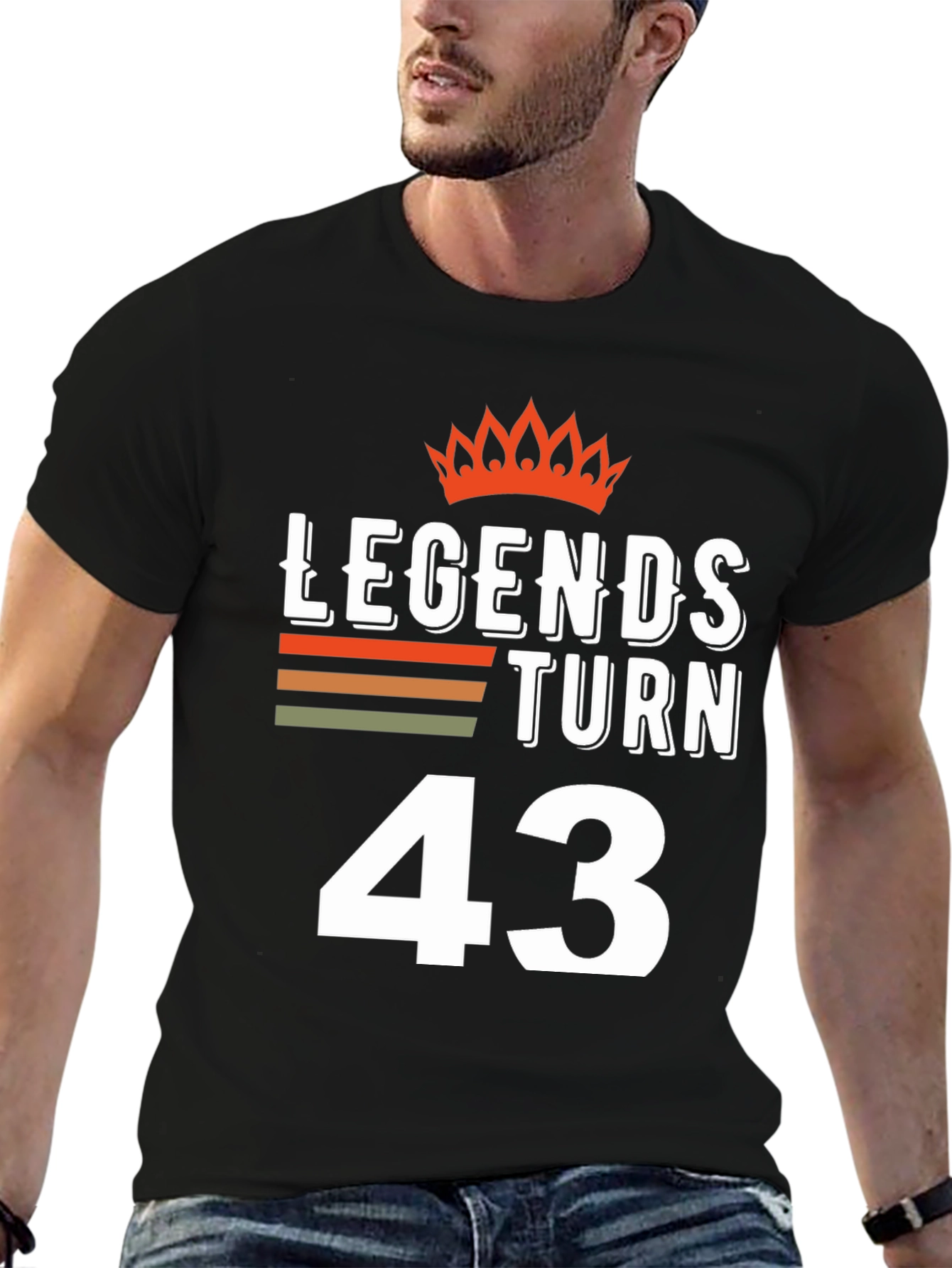 Black Legends Turn 43 T-Shirt view 6