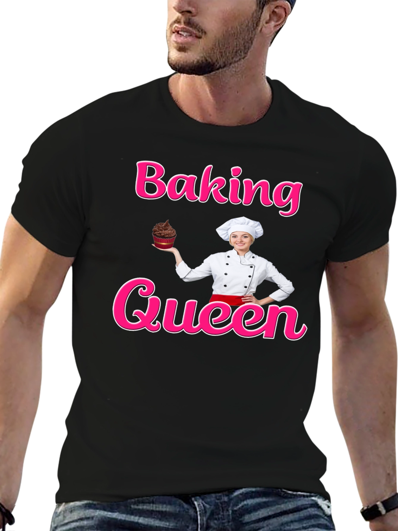 Baking Queen T-Shirt - Chef Cupcake Design - 6