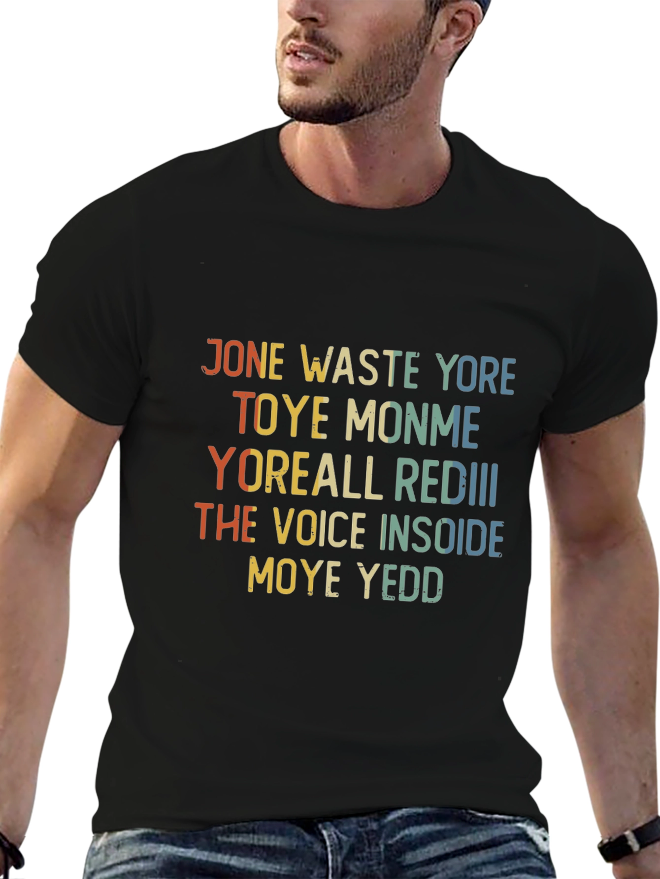 Black Jone Waste Yore Toye Monme Funny T-Shirt view 6