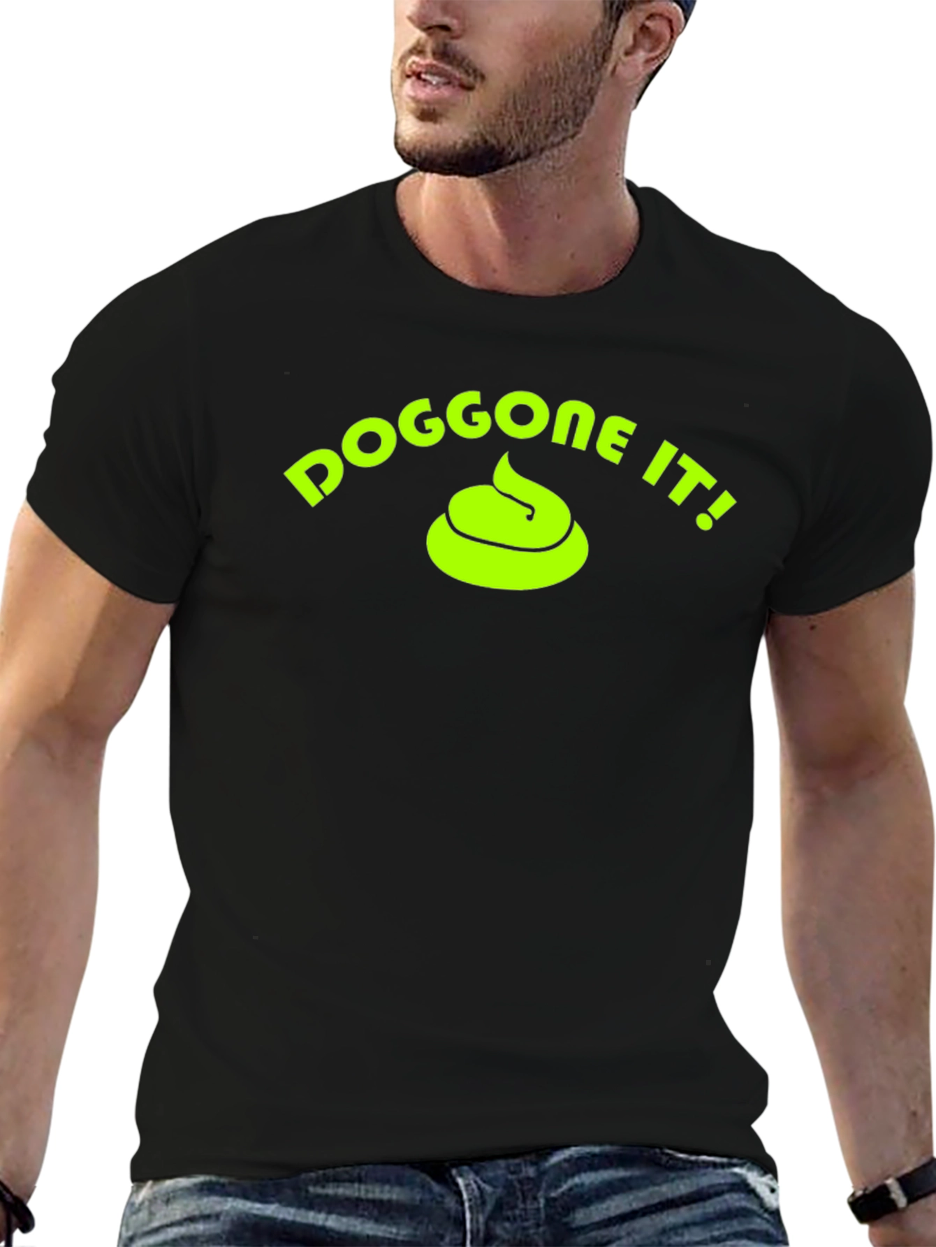 Black Doggone It! Funny Novelty Graphic Tee view 6