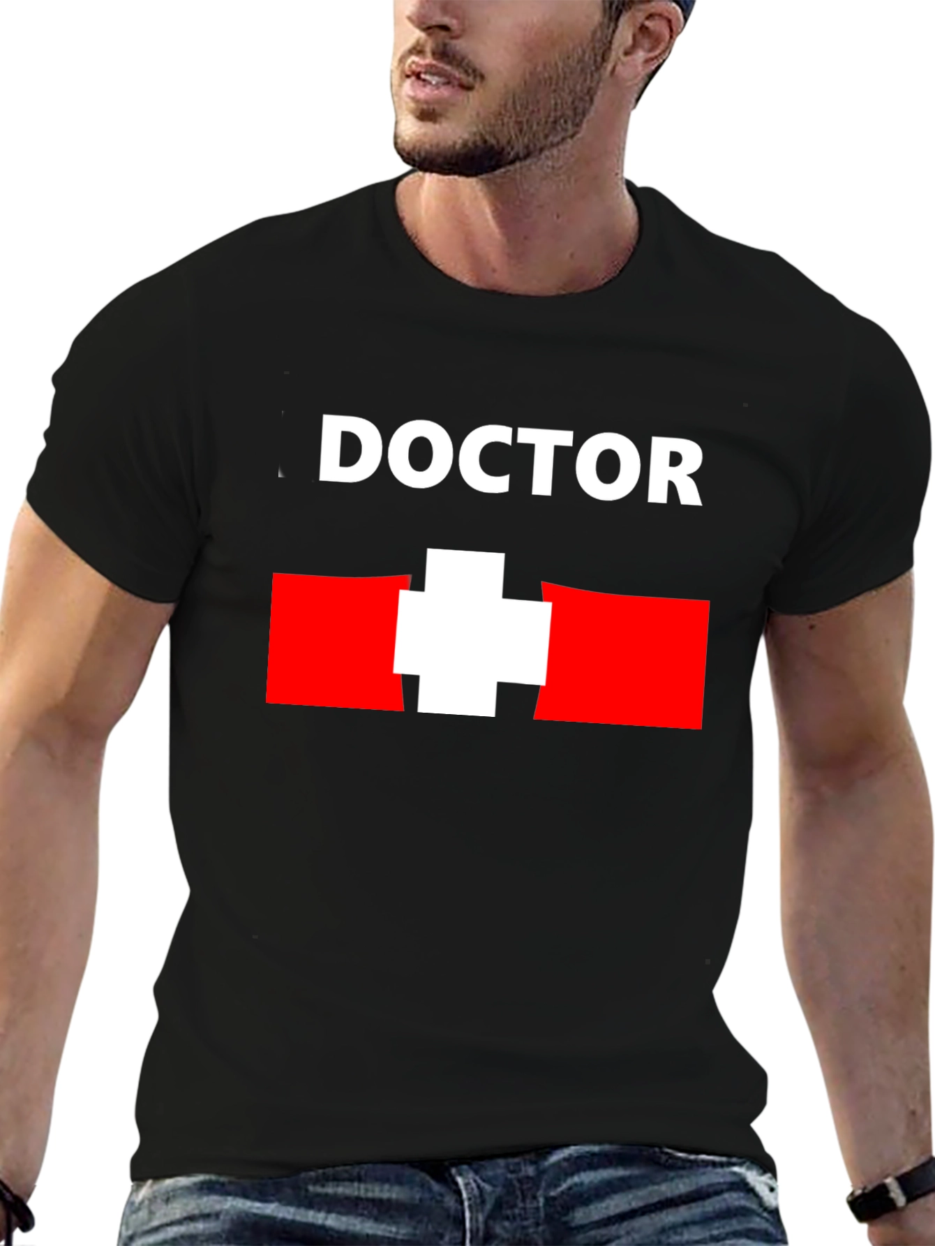 Black Doctor T-Shirt - Medical Professional Tee view 6