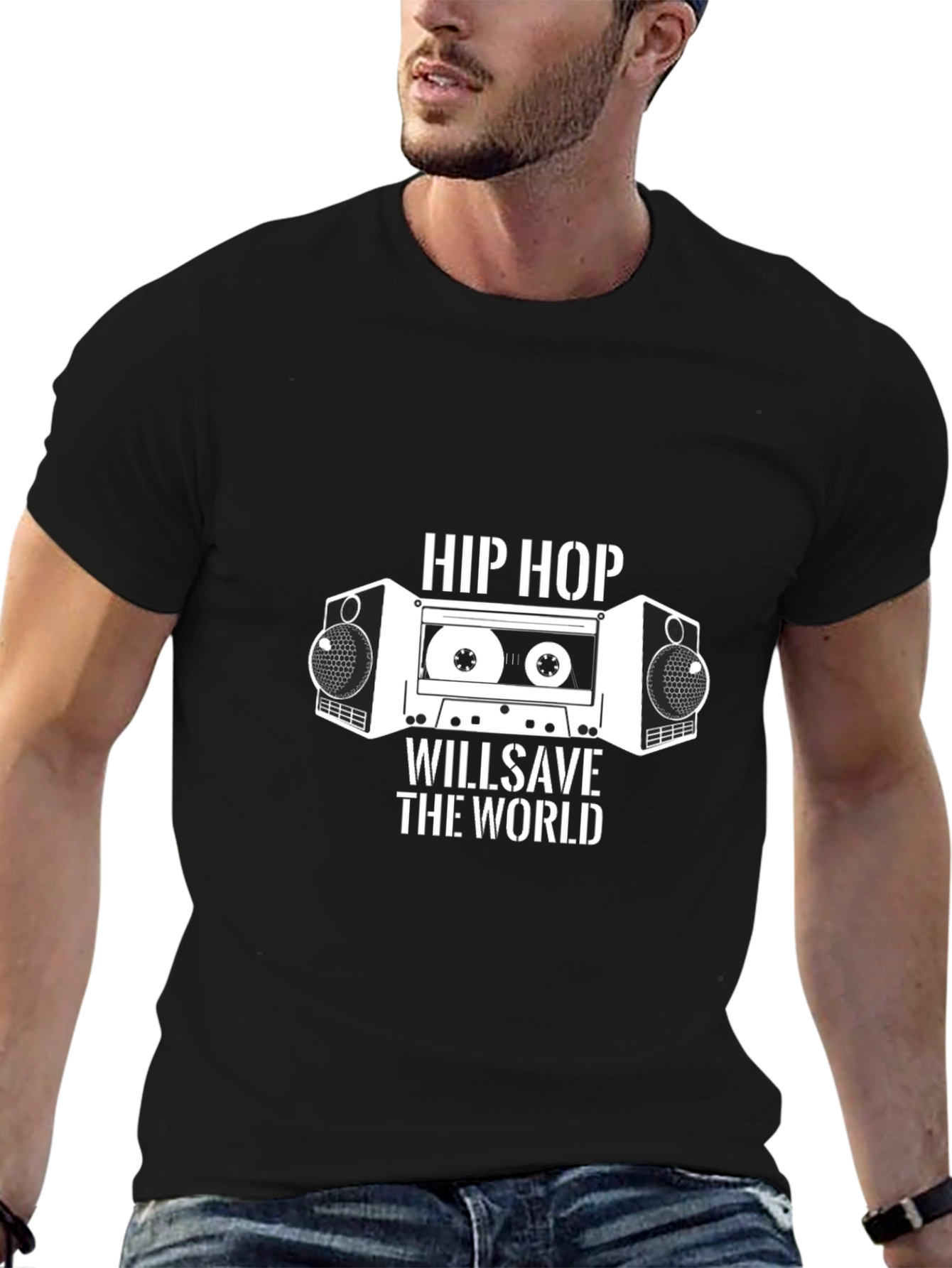 Black Hip Hop Will Save the World Graphic Tee view 6
