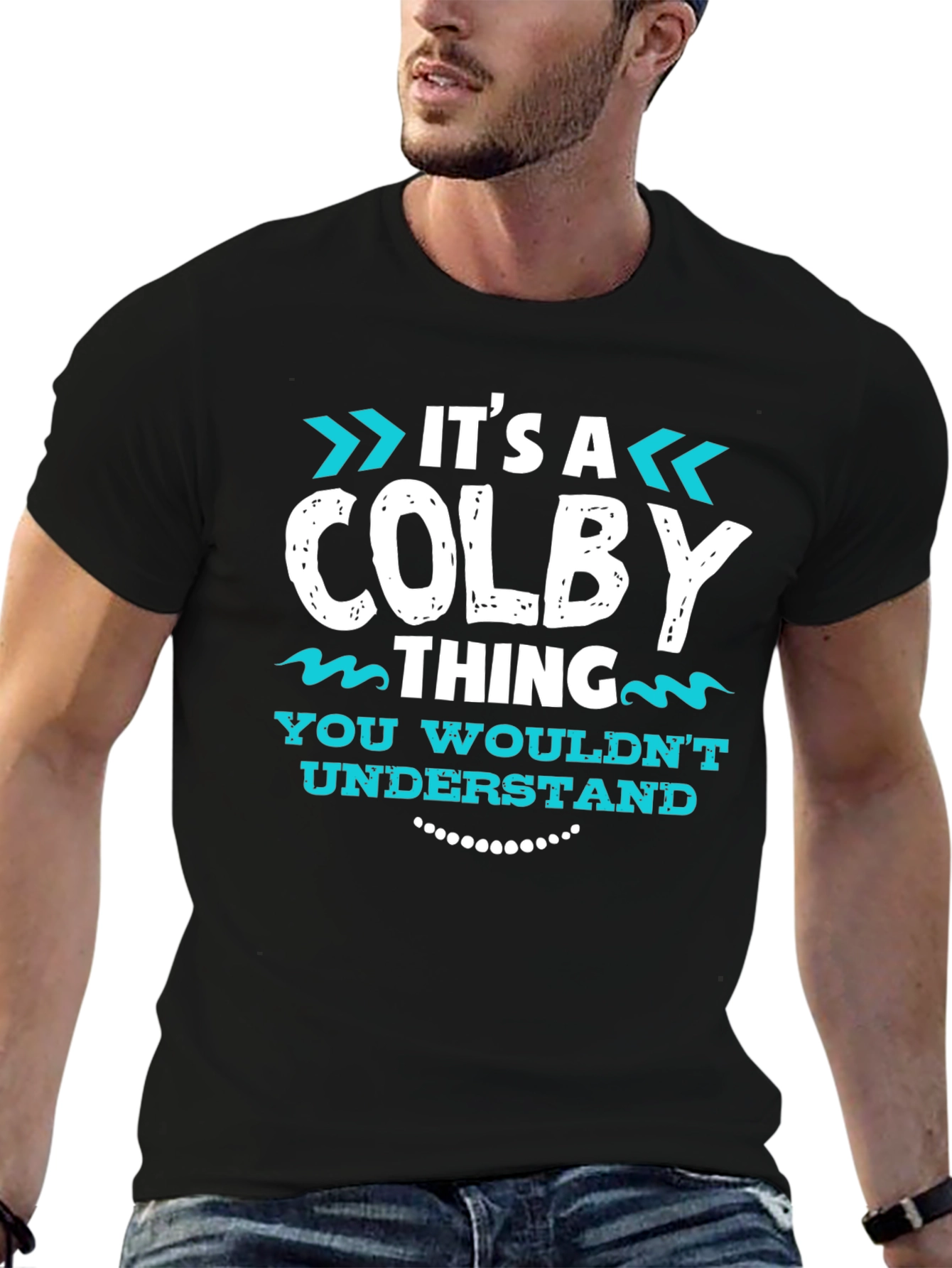 Black It's A COLBY Thing Graphic T-Shirt view 6