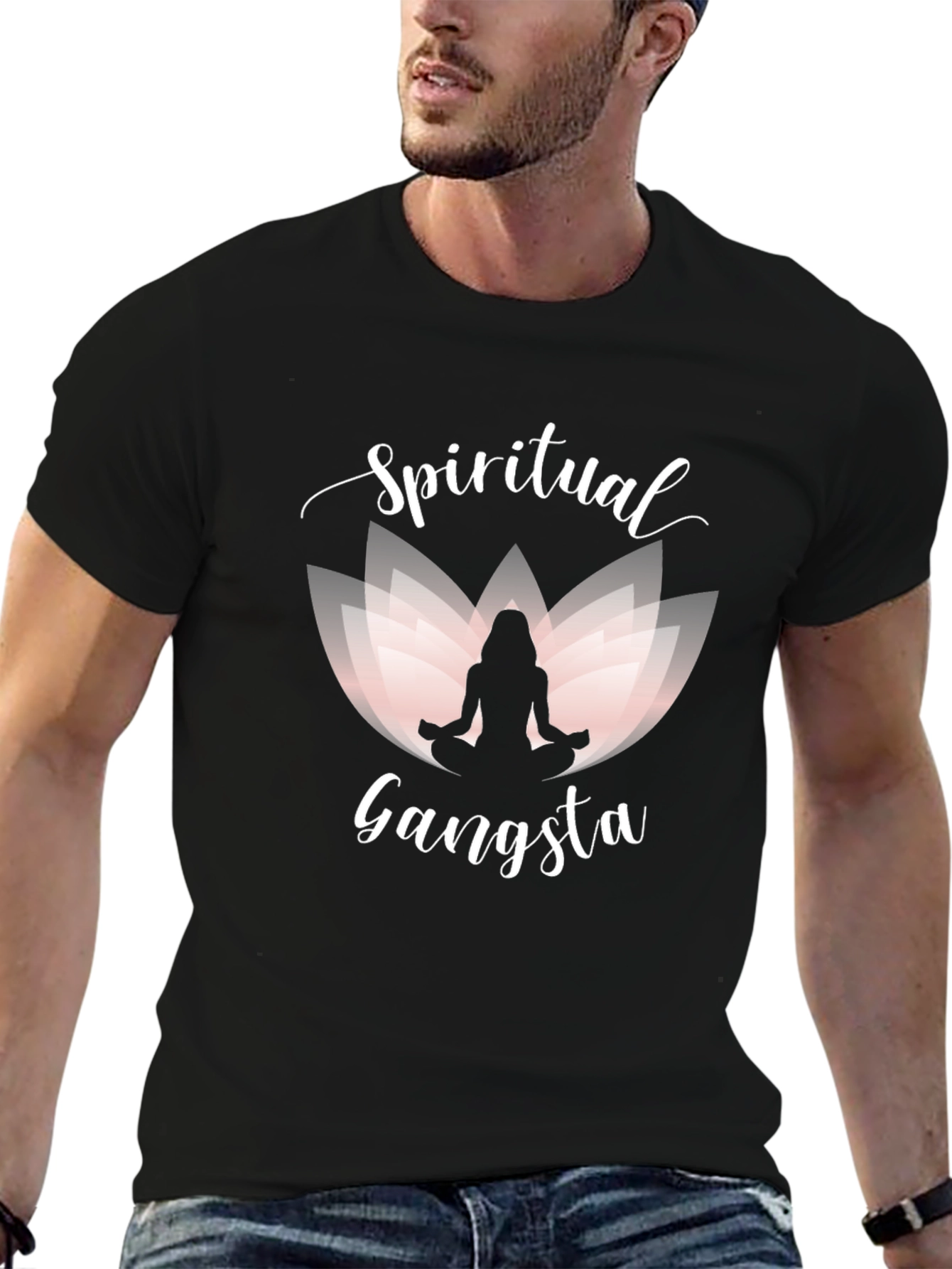 Black Spiritual Gangsta Graphic T-Shirt view 6