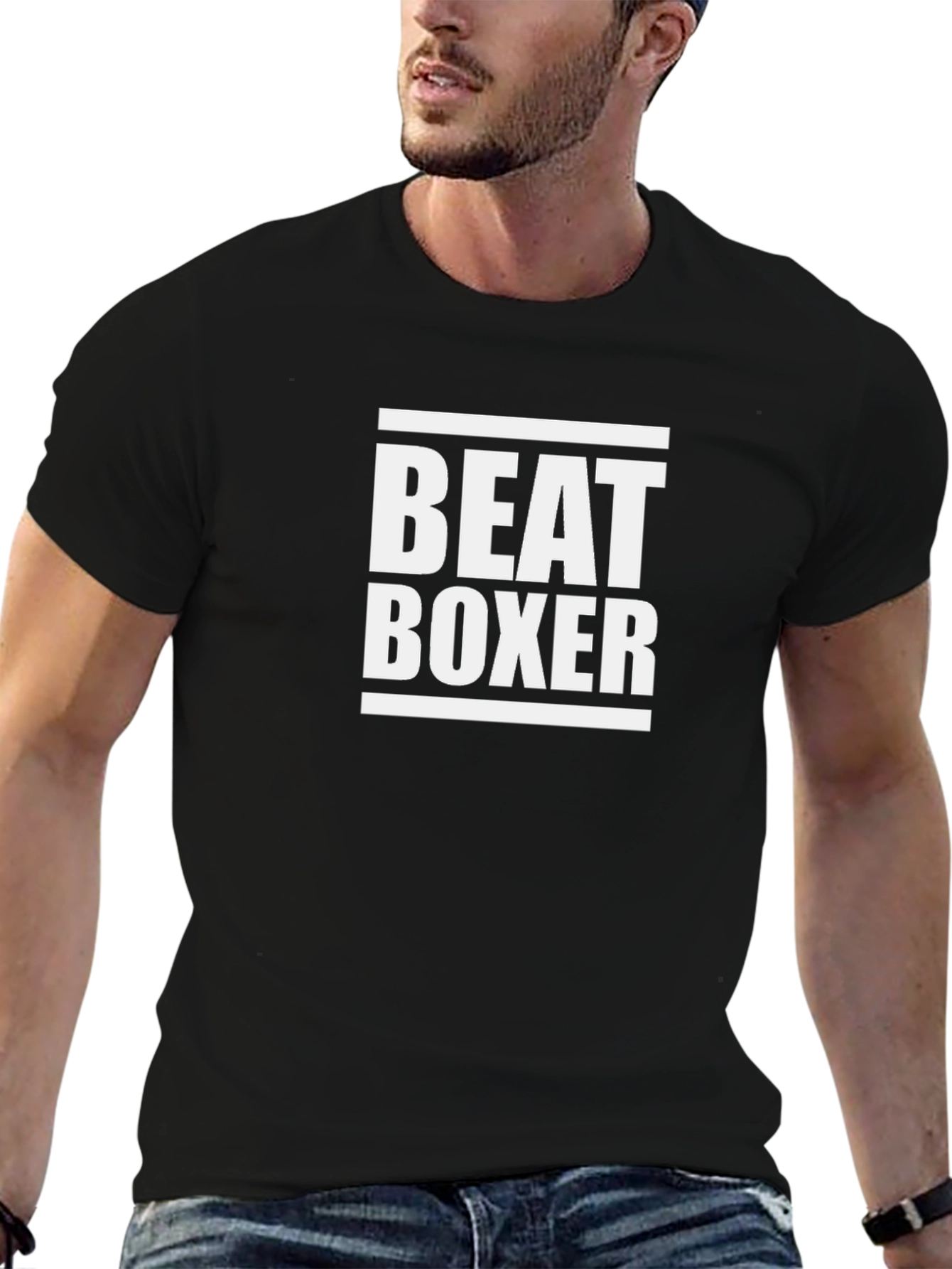 Black Beat Boxer Graphic T-Shirt view 6