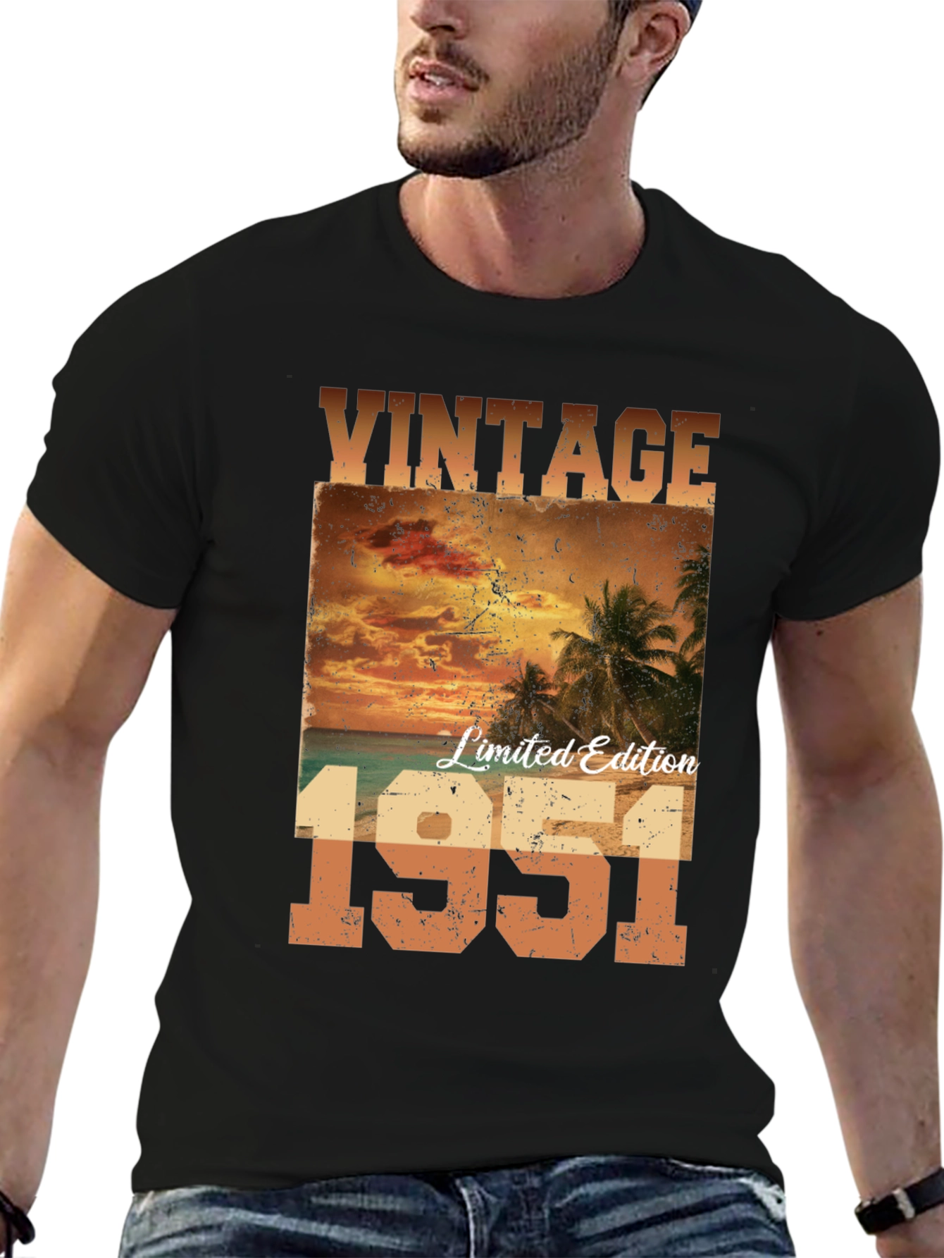 Black Vintage 1951 Limited Edition T-Shirt view 6