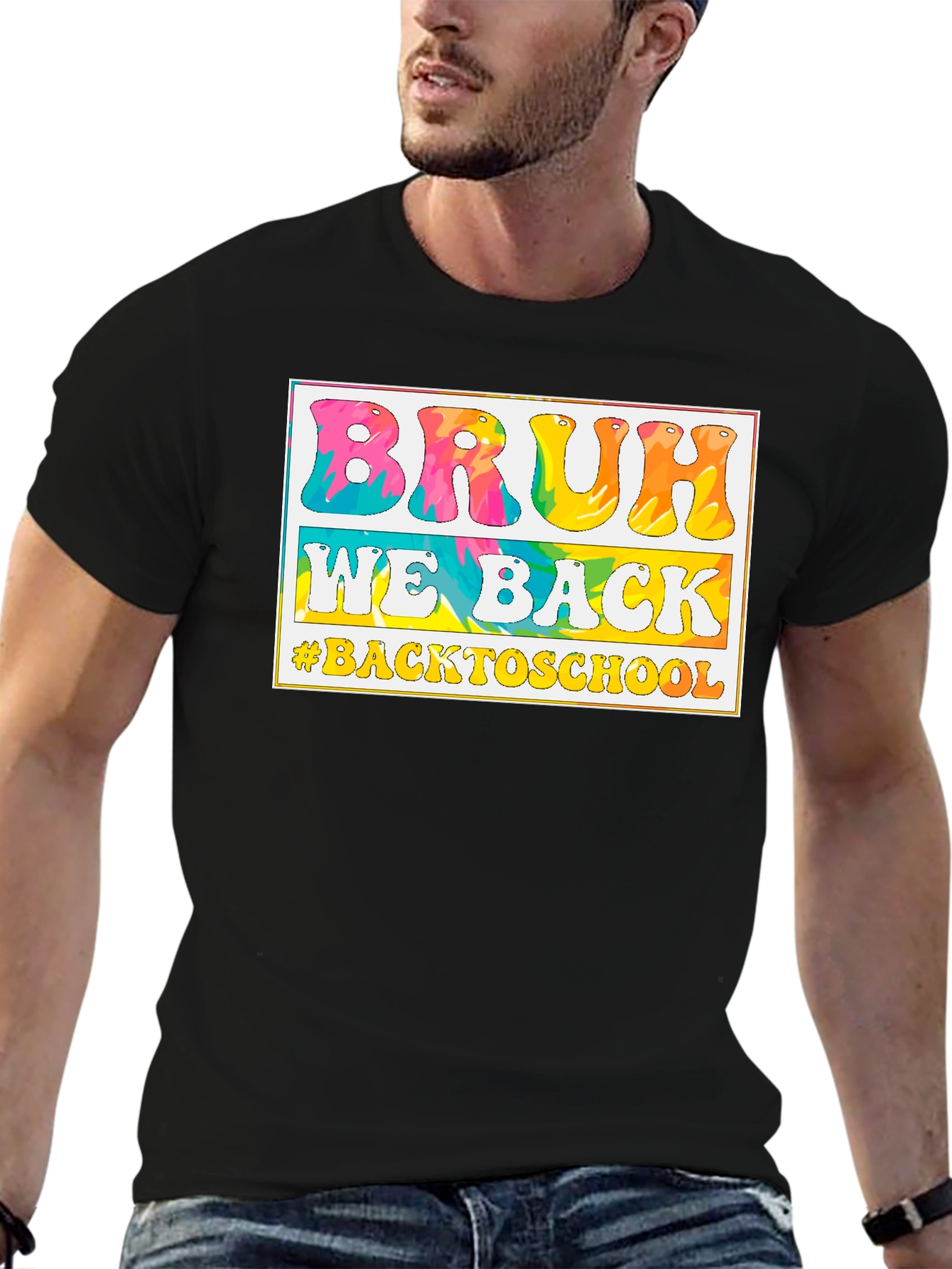 Black Bruh We Back to School T-Shirt view 6