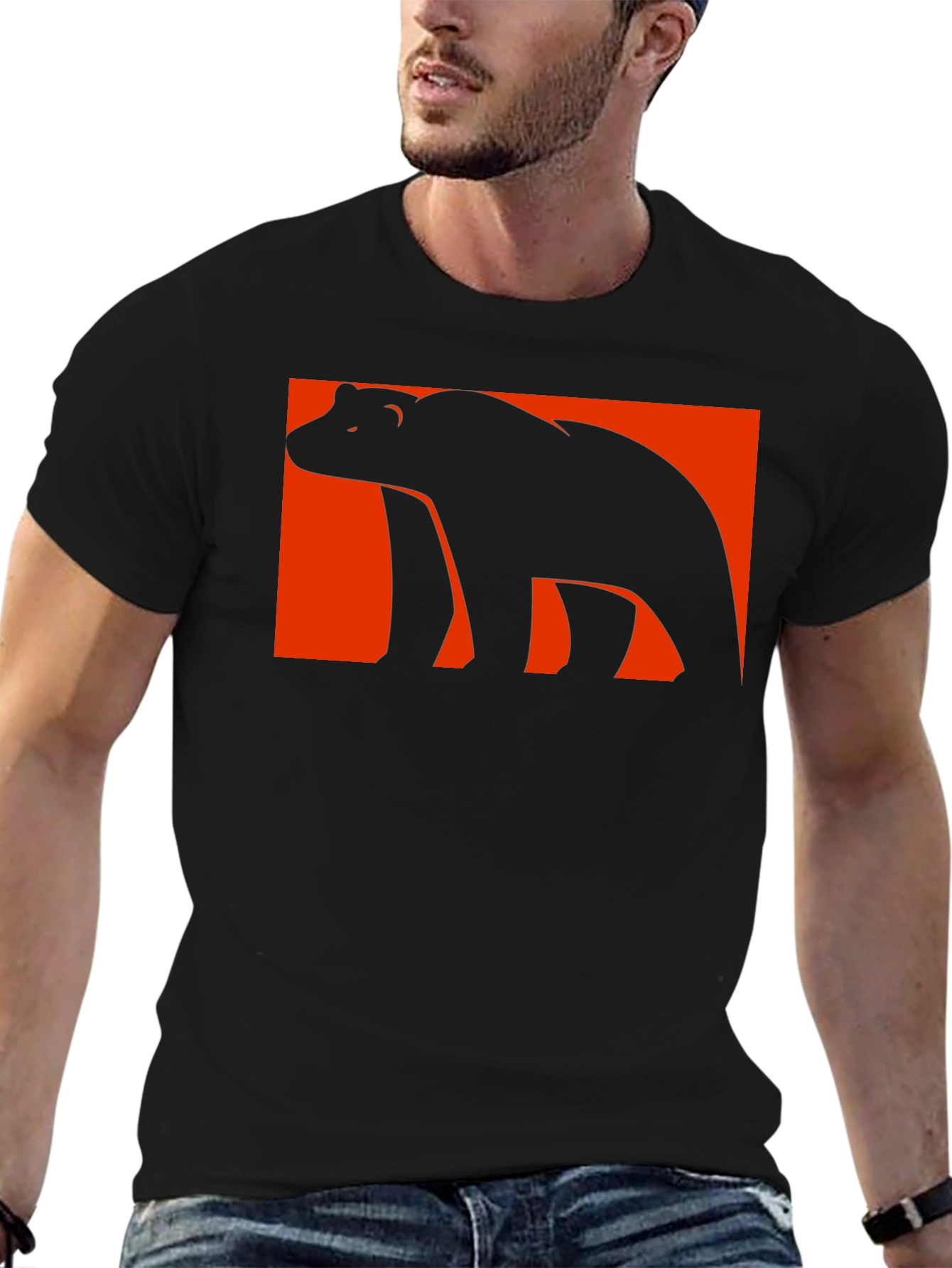 Black Bear Graphic Tee - Black T-Shirt view 6