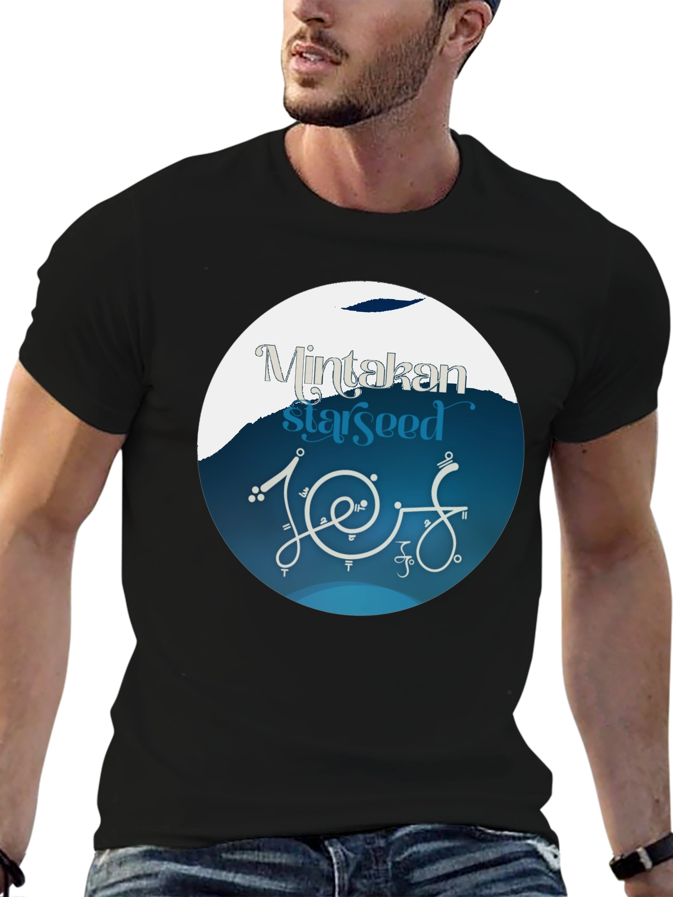 Black Mintakan Starseed Graphic Tee view 6
