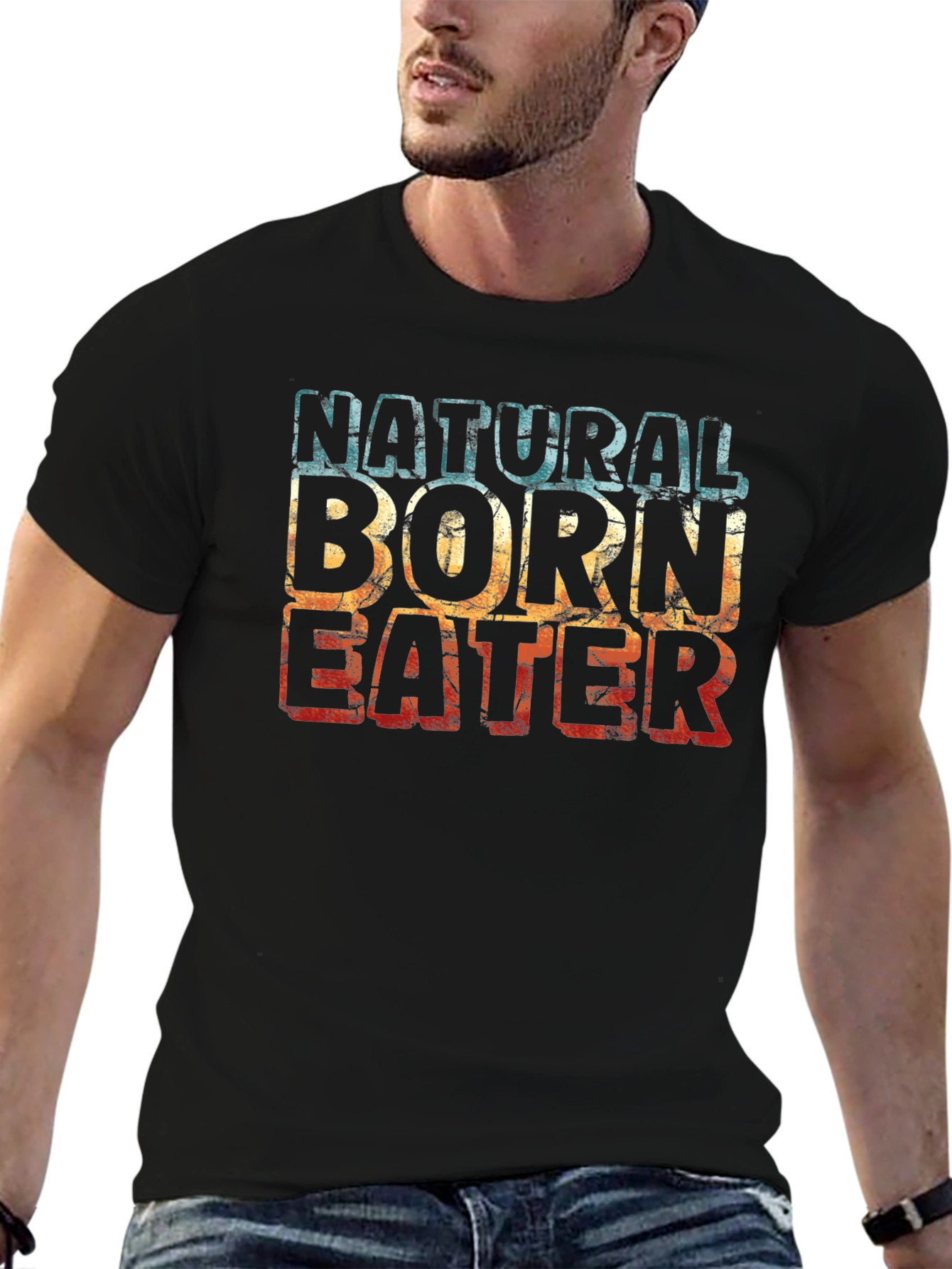 Black Natural Born Eater Graphic Tee view 6
