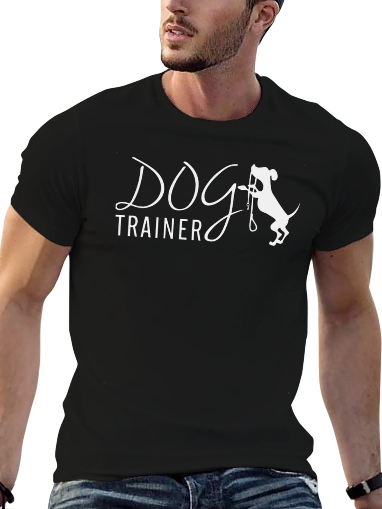 Black Dog Trainer Graphic Tee - Black view 6