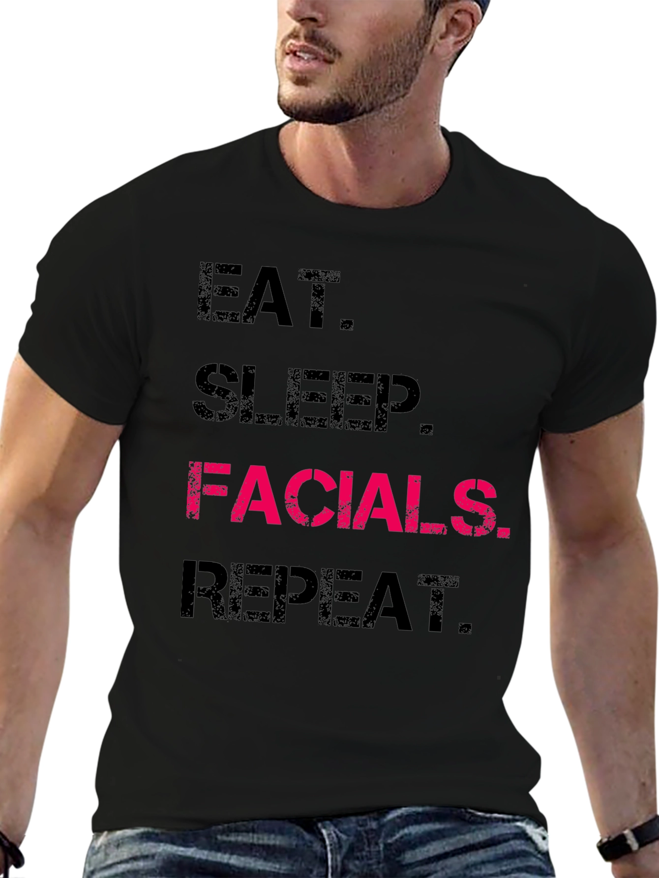Eat Sleep Facials Repeat T-Shirt - 6