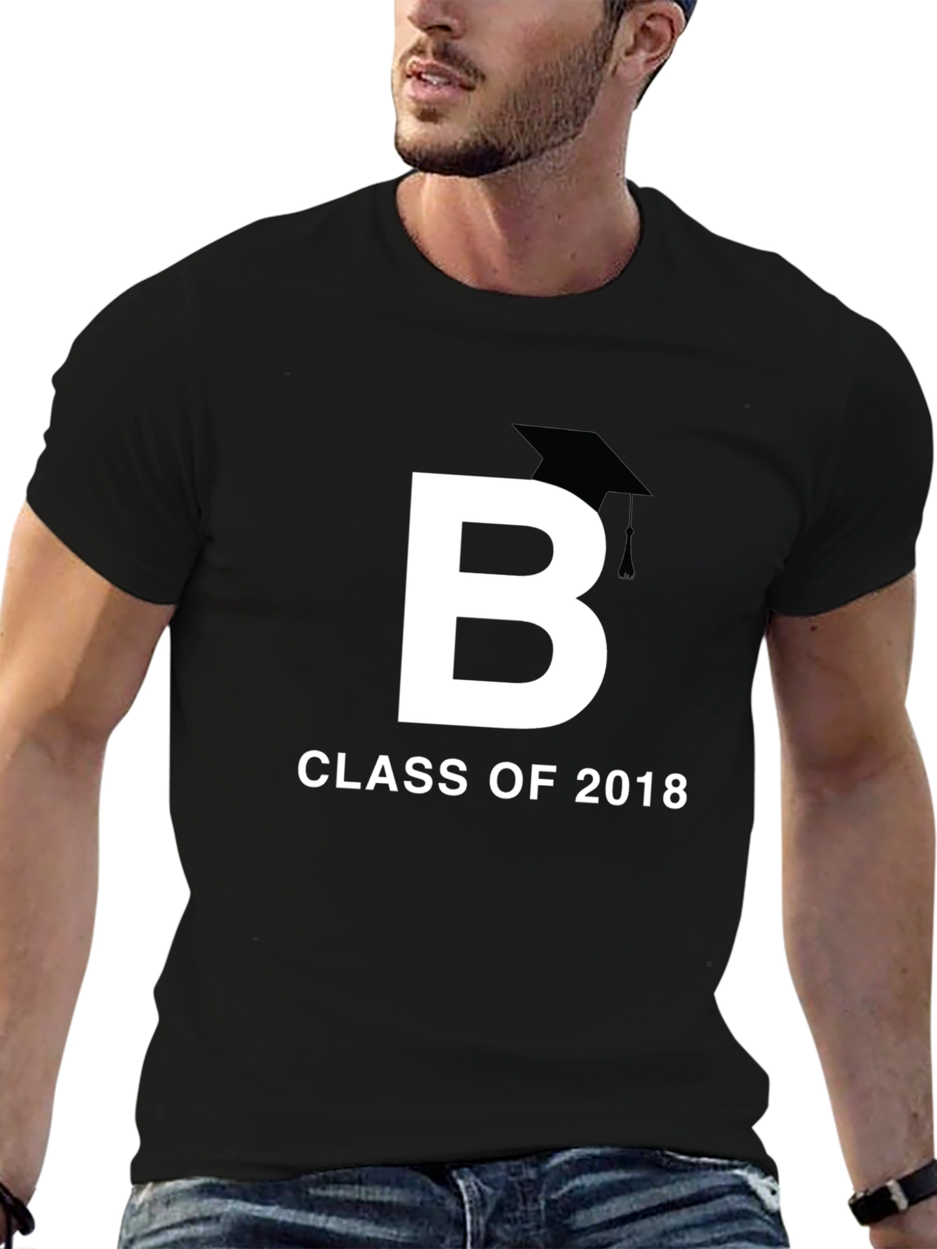 Black Class of 2018 Graduation T-Shirt view 6