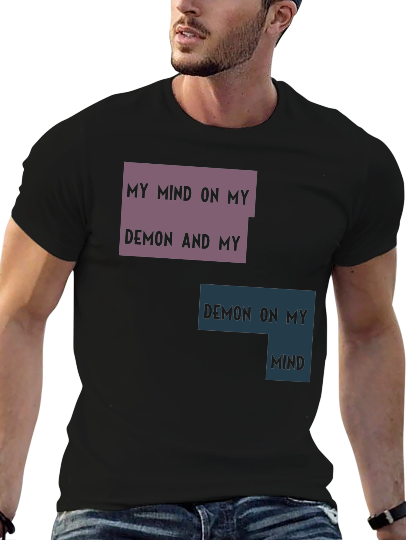 Black Mind on My Demon Graphic Tee view 6
