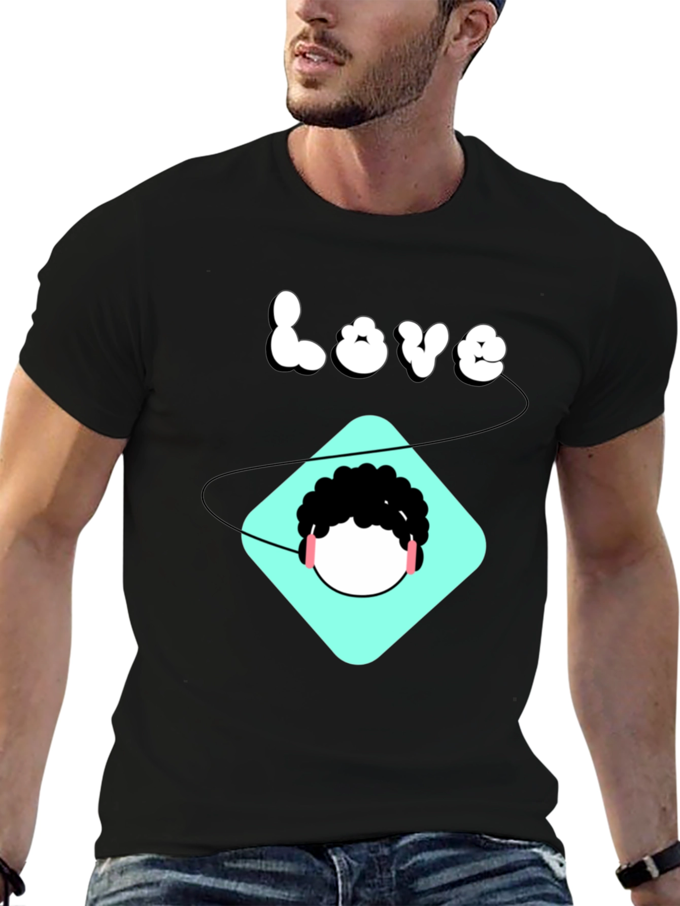 Black Love Music T-Shirt - Stylish Graphic Tee view 6