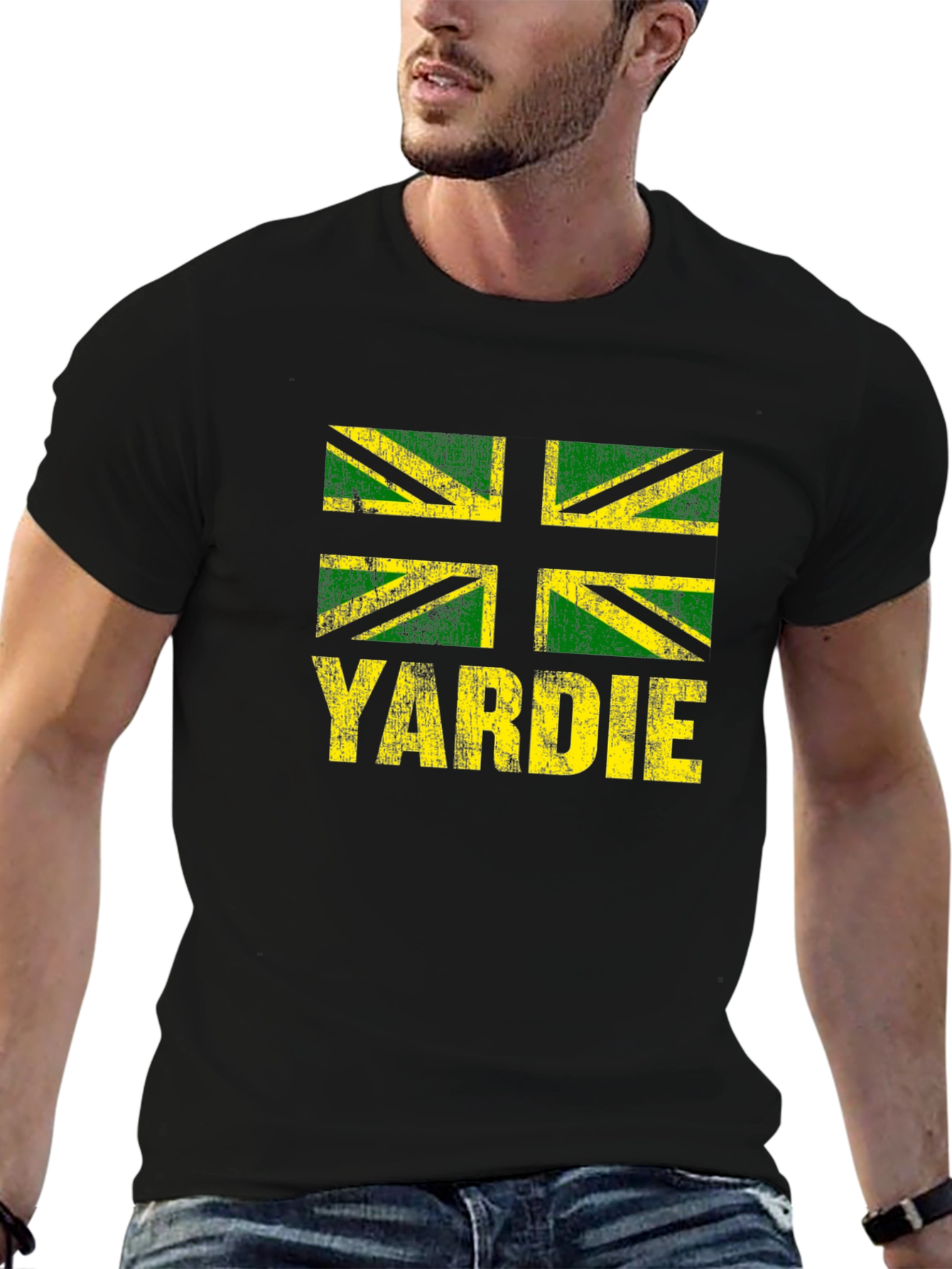 Yardie Jamaican Flag Graphic T-Shirt - 6