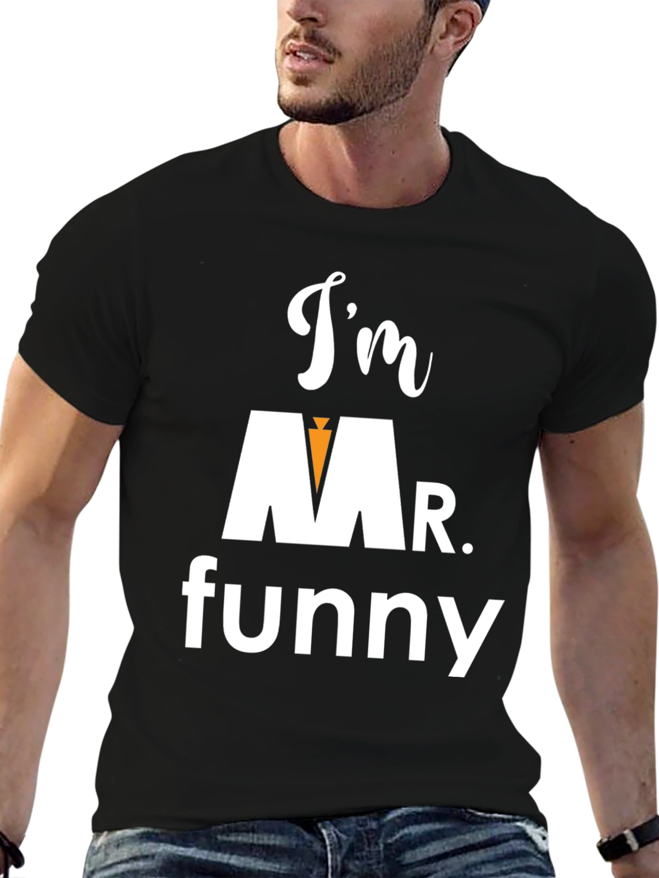 Black I'm Mr. Funny Graphic Tee view 6