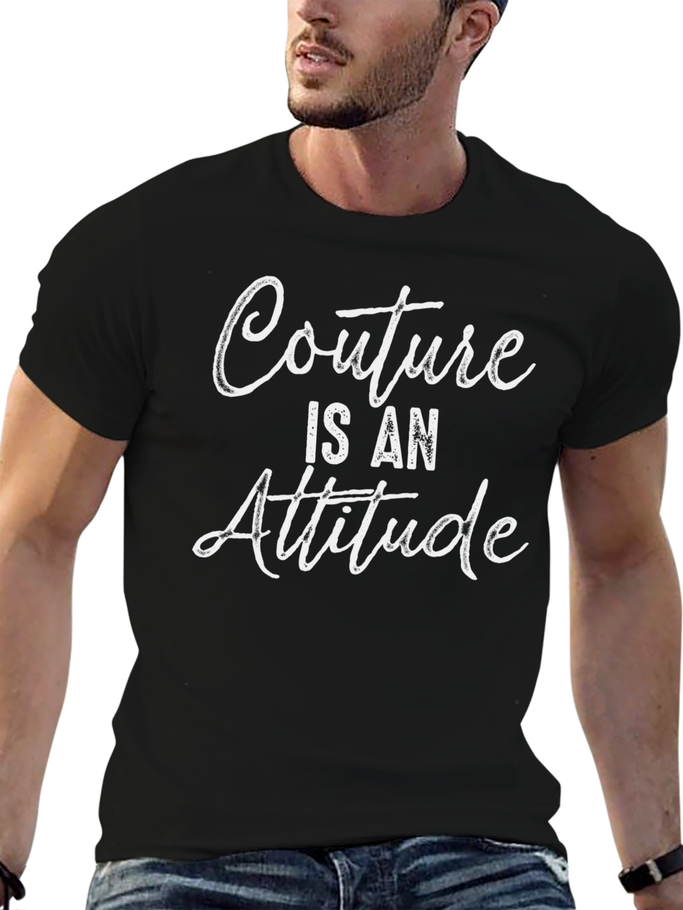 Black Couture Is An Attitude Graphic Tee view 6