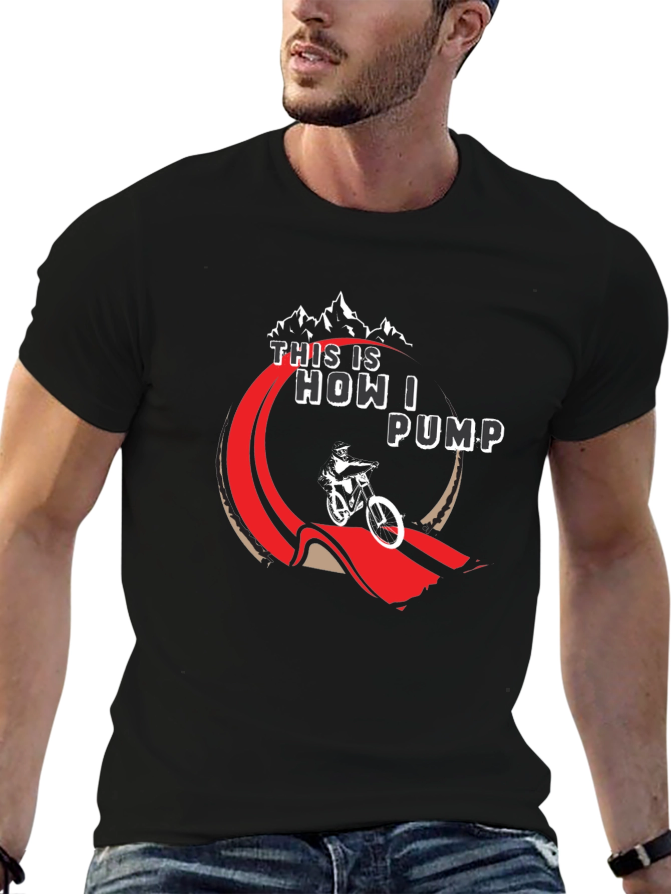 Black Mountain Bike "This is How I Pump" Graphic Tee view 6