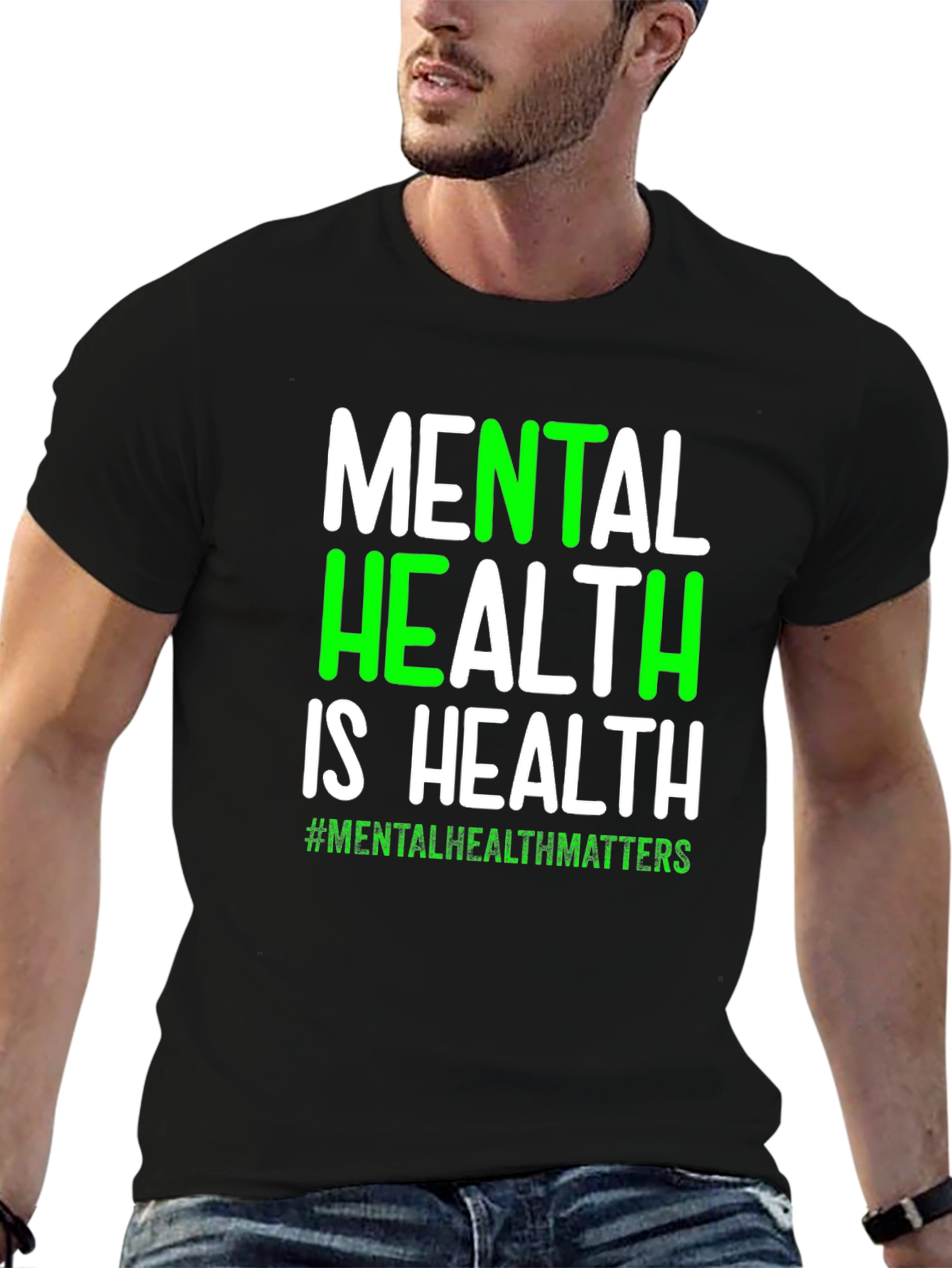 Black Mental Health Matters T-Shirt - Health Awareness view 6