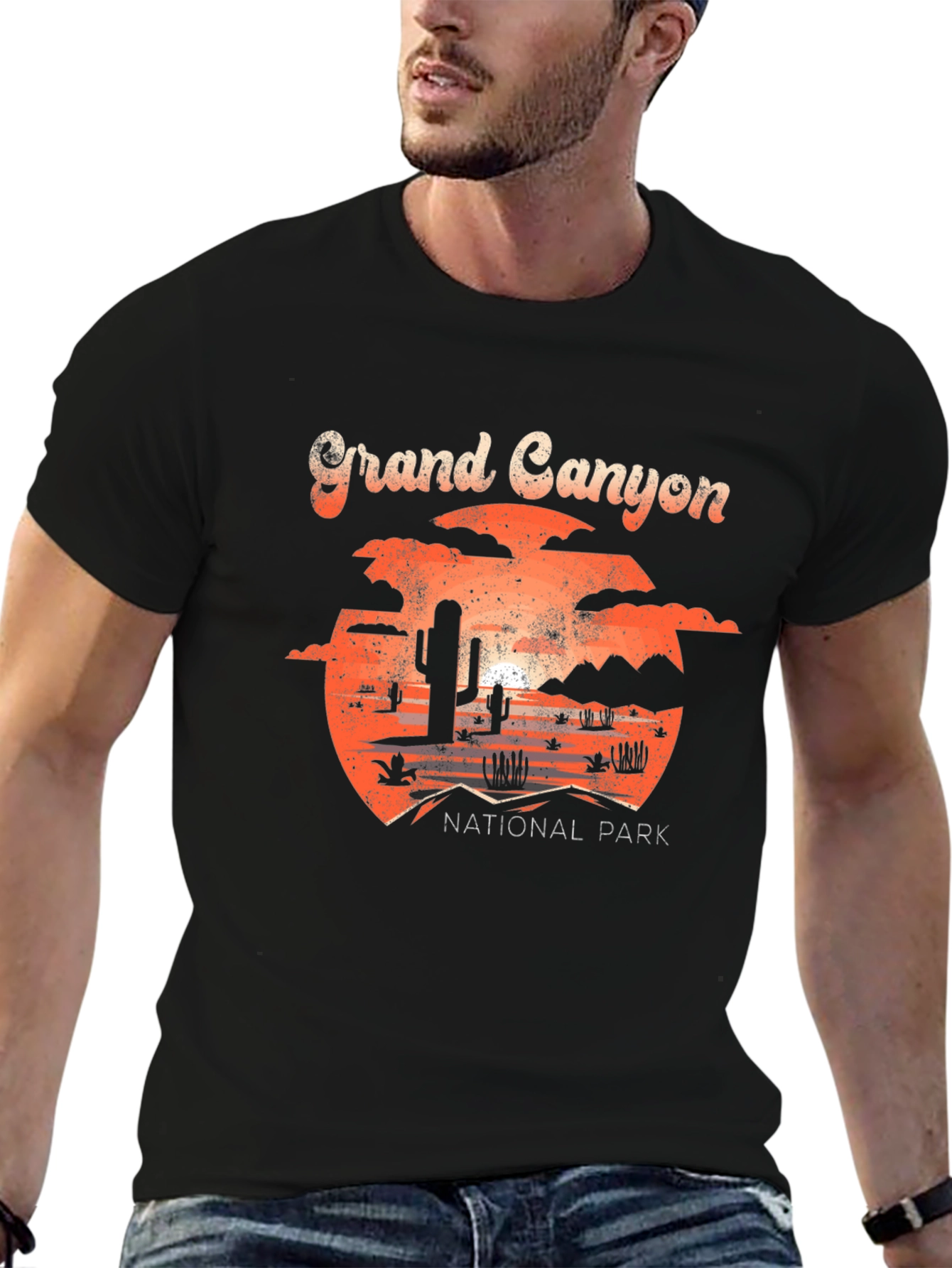 Black Grand Canyon National Park Graphic T-Shirt view 6