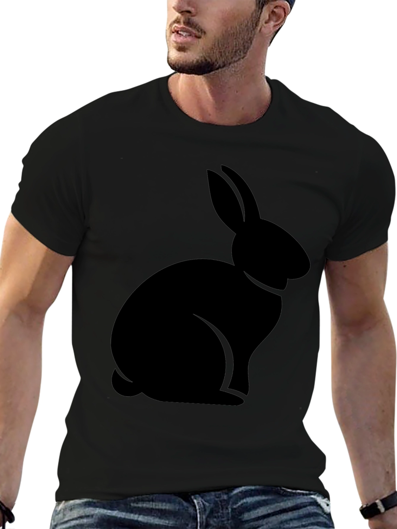 Black Black Rabbit Graphic Tee - Casual Comfort view 6