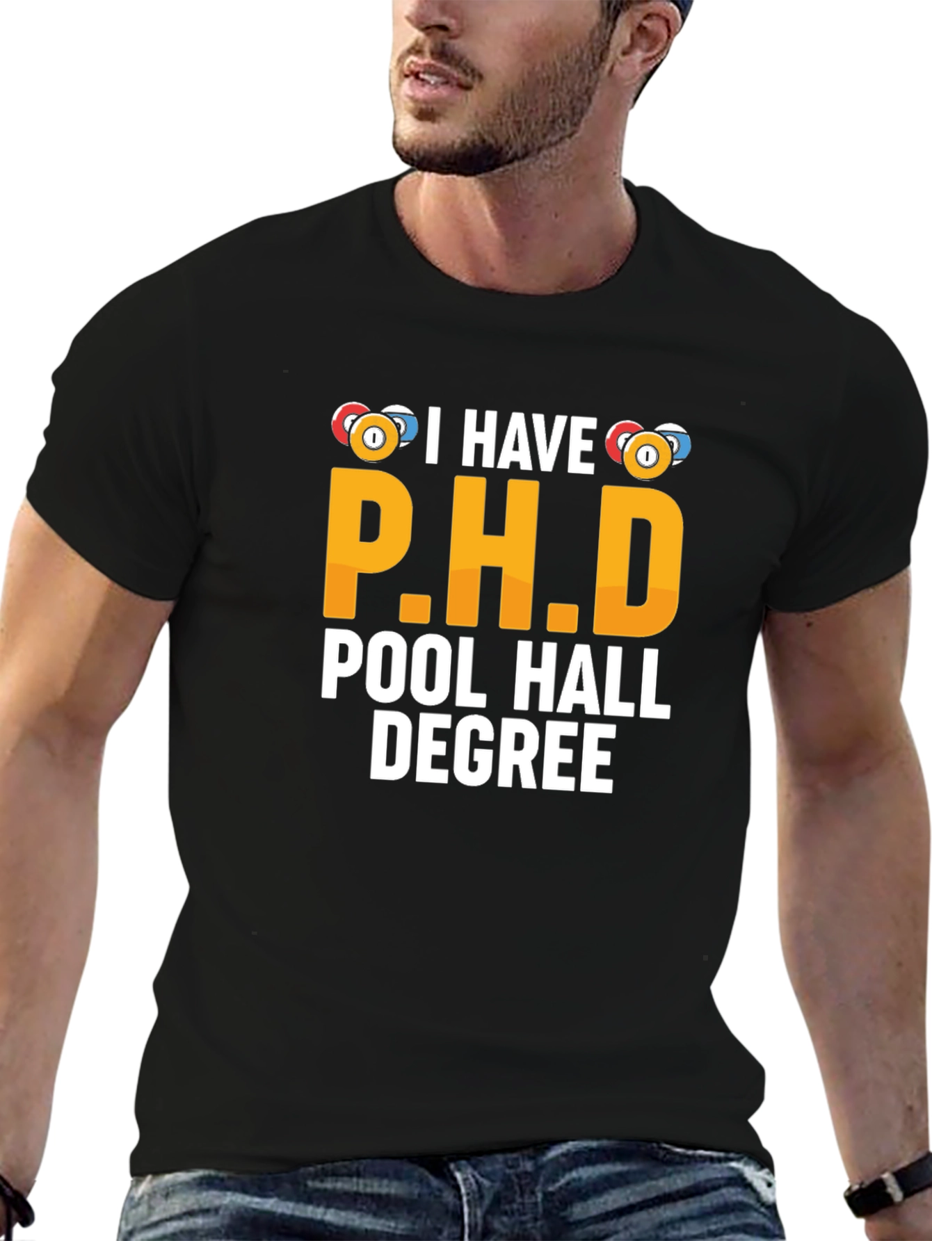Pool Hall Degree T-Shirt - Funny Billiards Gift - 6