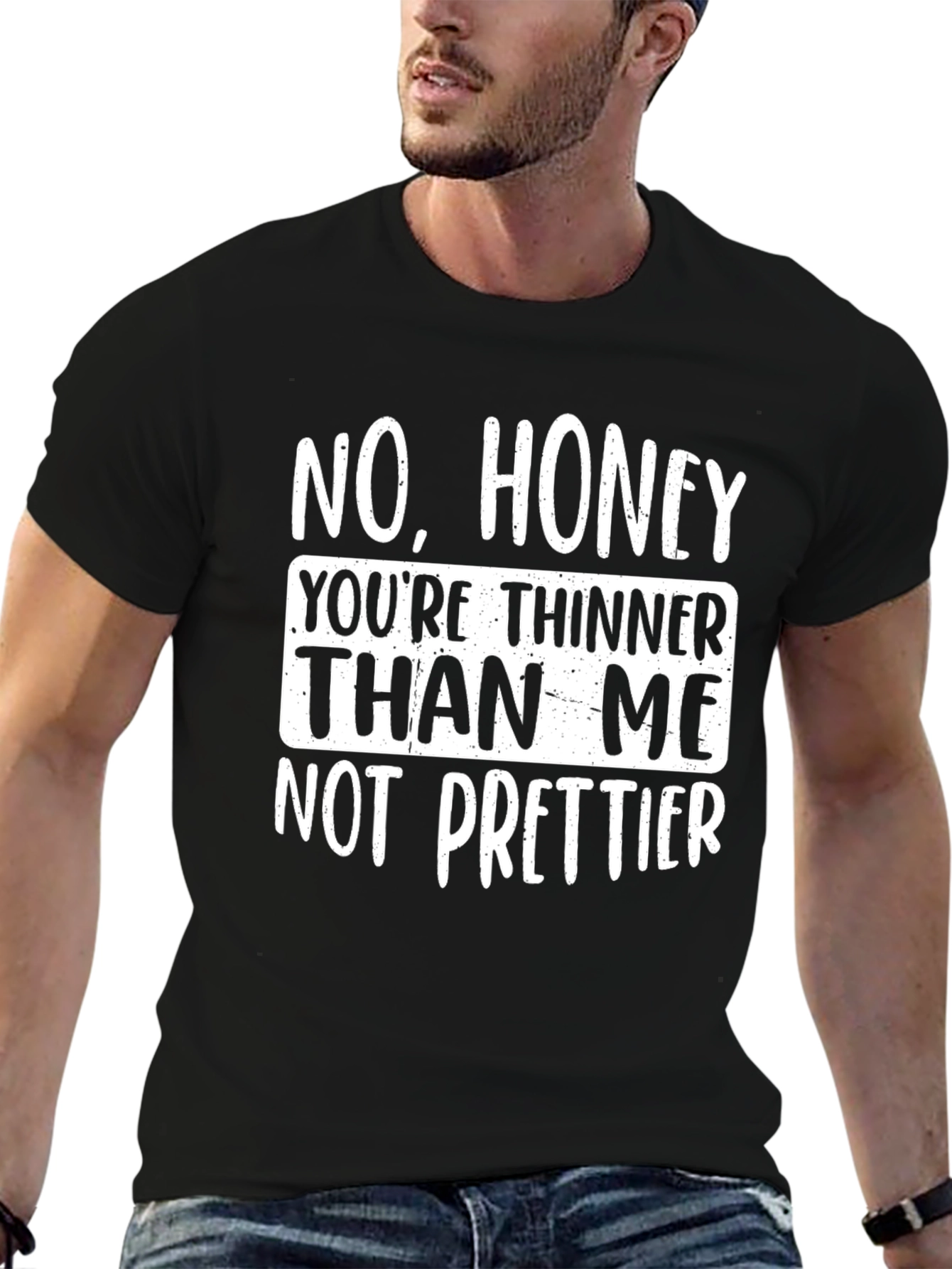 Black Humorous Novelty T-Shirt - No, Honey... view 6