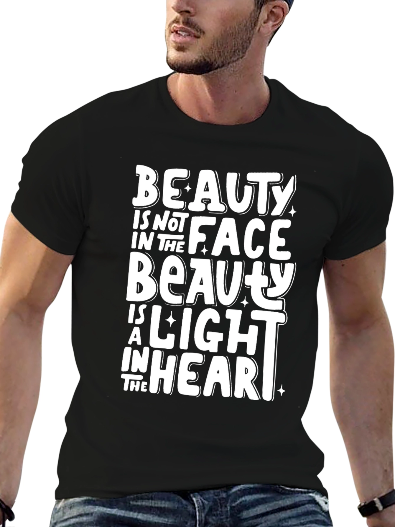Black Beauty in Heart T-Shirt view 6