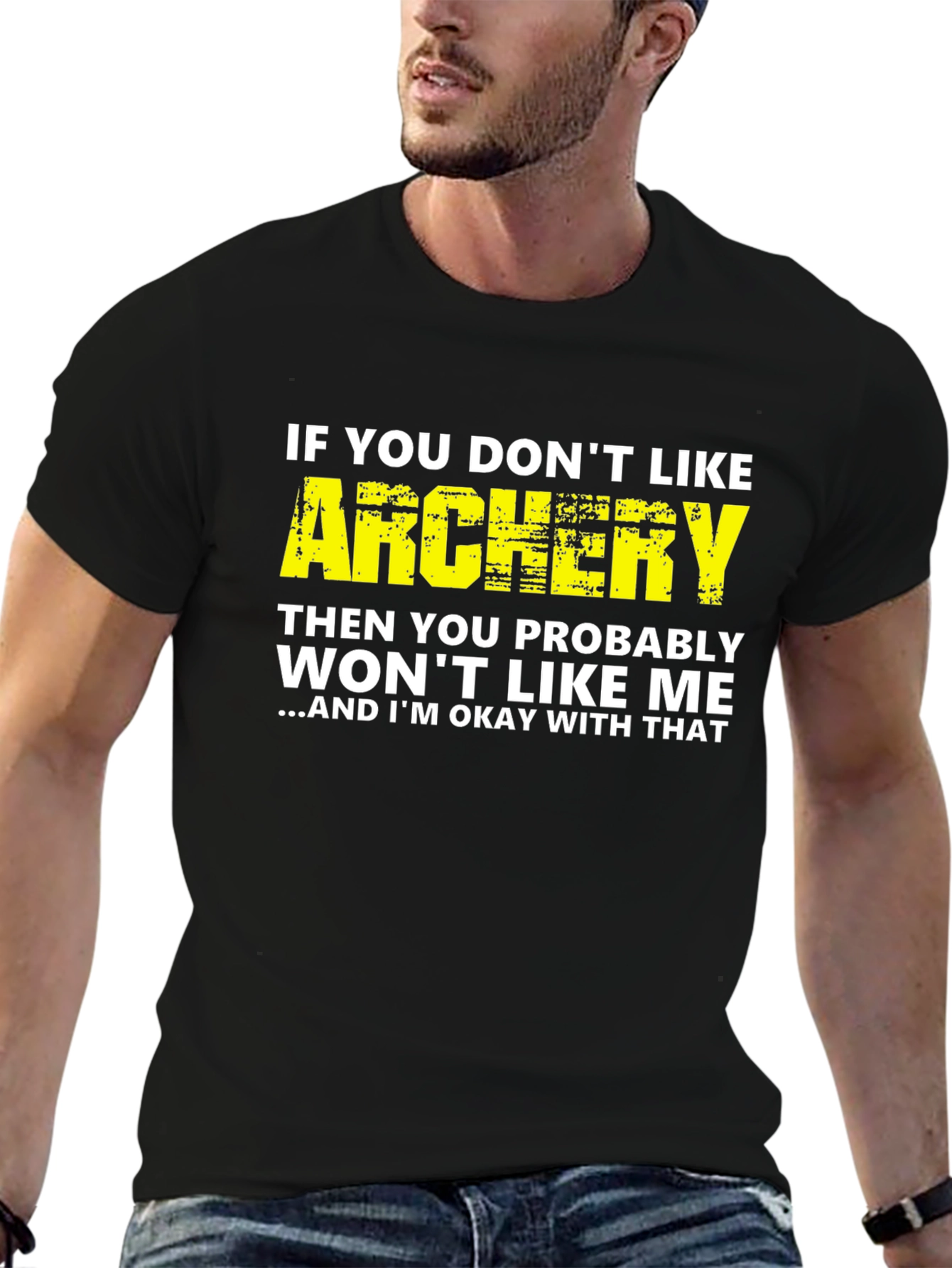 Black Archery T-Shirt: If You Don't Like Archery Funny Tee view 6