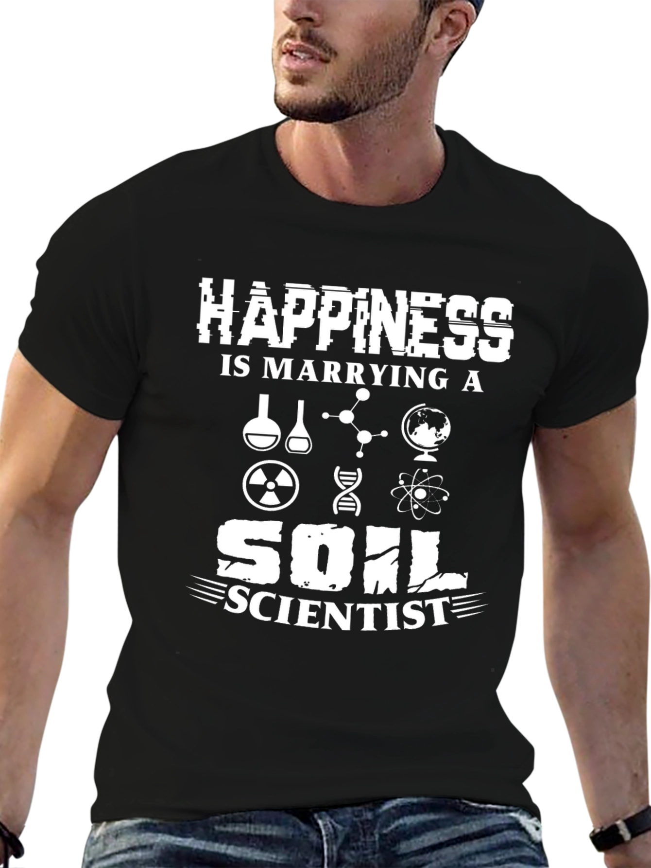 Black Happiness is Marrying a Soil Scientist T-Shirt view 6