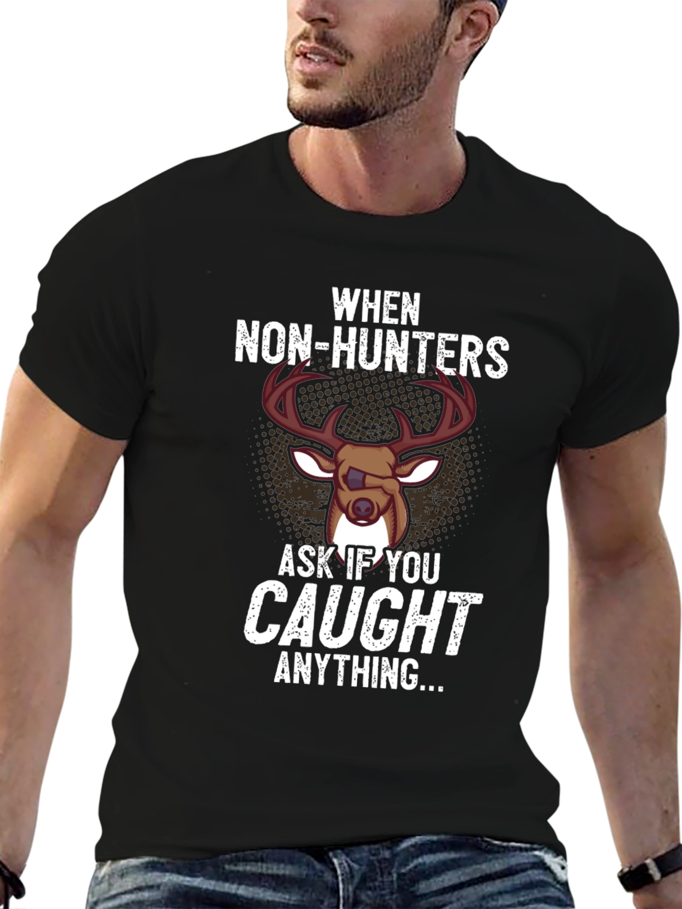 Black Funny Hunting T-Shirt - When Non-Hunters Ask... view 6