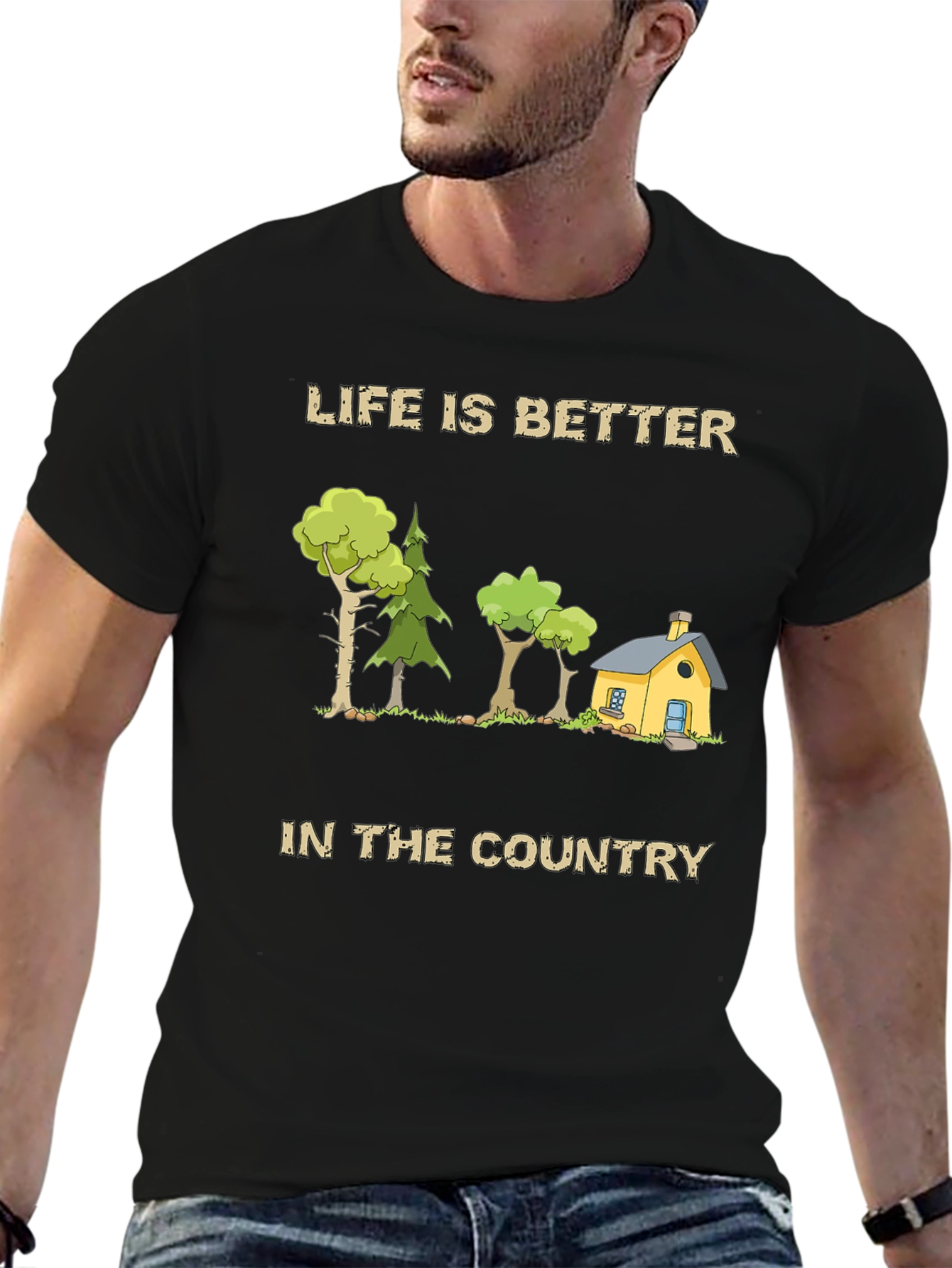 Black Life is Better in the Country Graphic Tee view 6