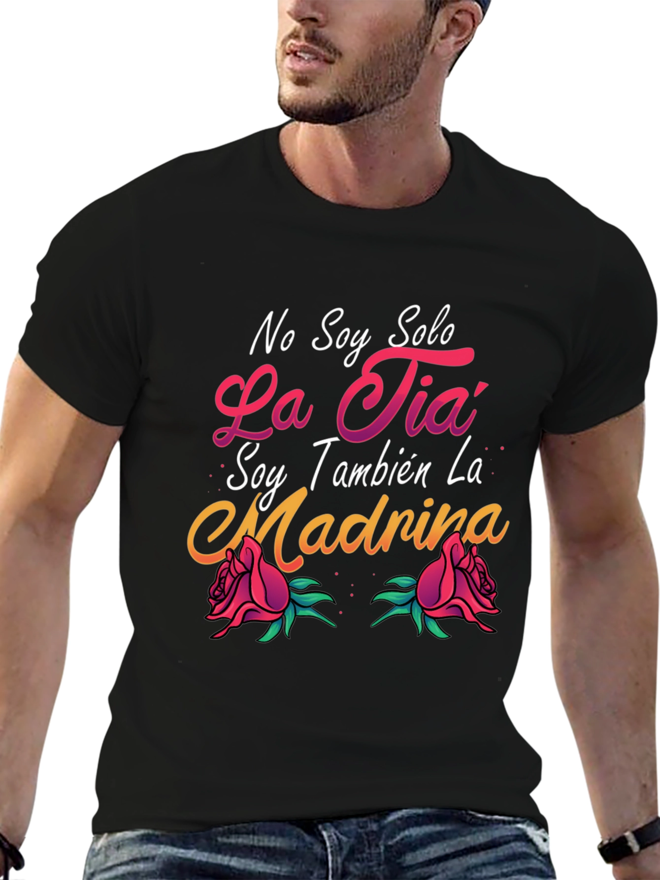 Black No Soy Solo La Tia T-Shirt view 6