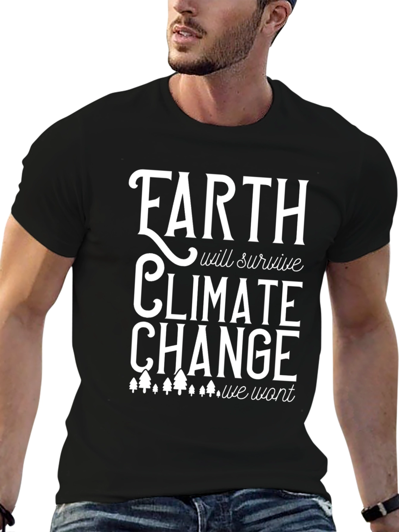 Black Earth Will Survive Climate Change T-Shirt view 6