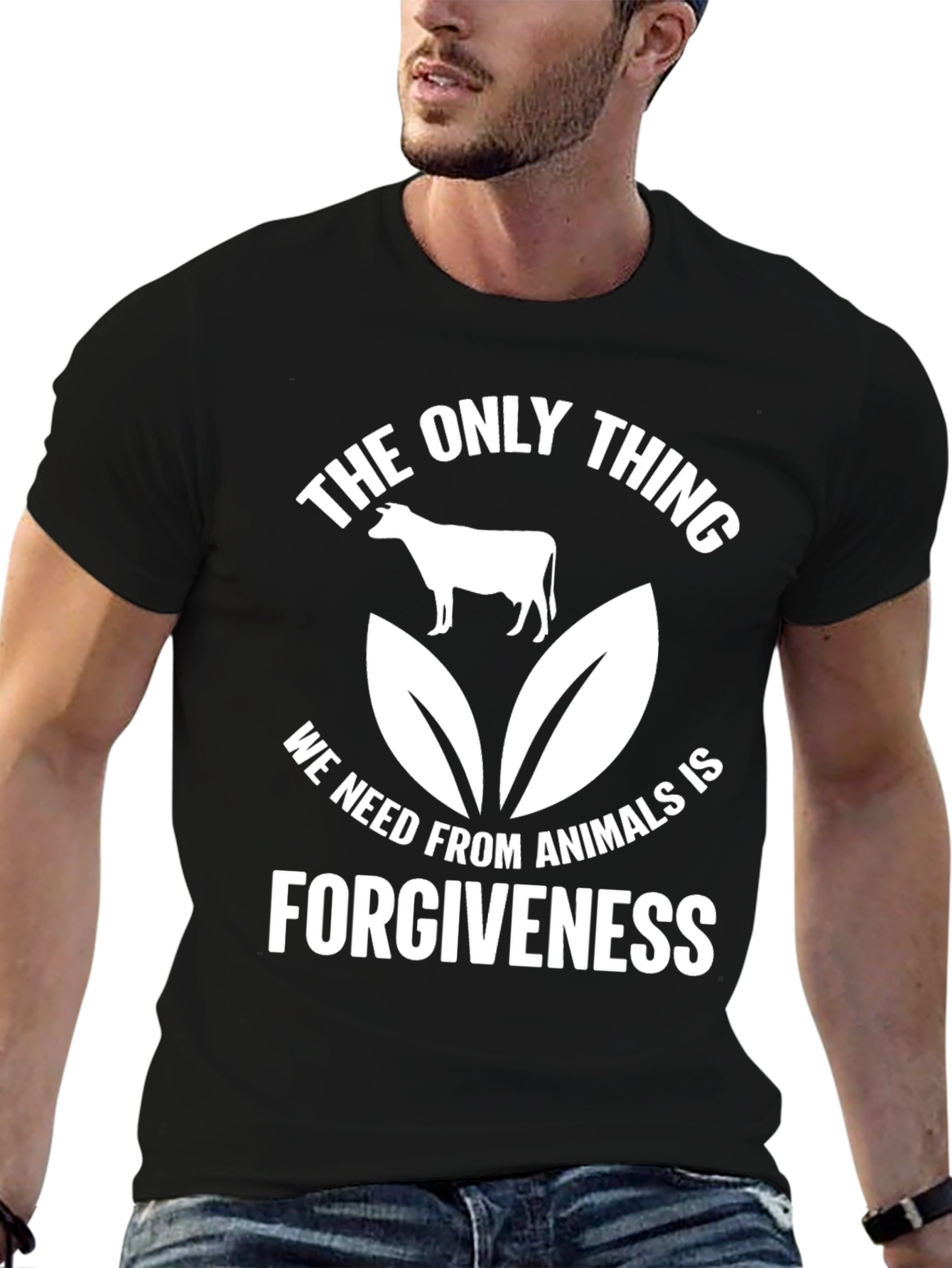 Vegan Forgiveness T-Shirt - Animals Rights Tee - 6